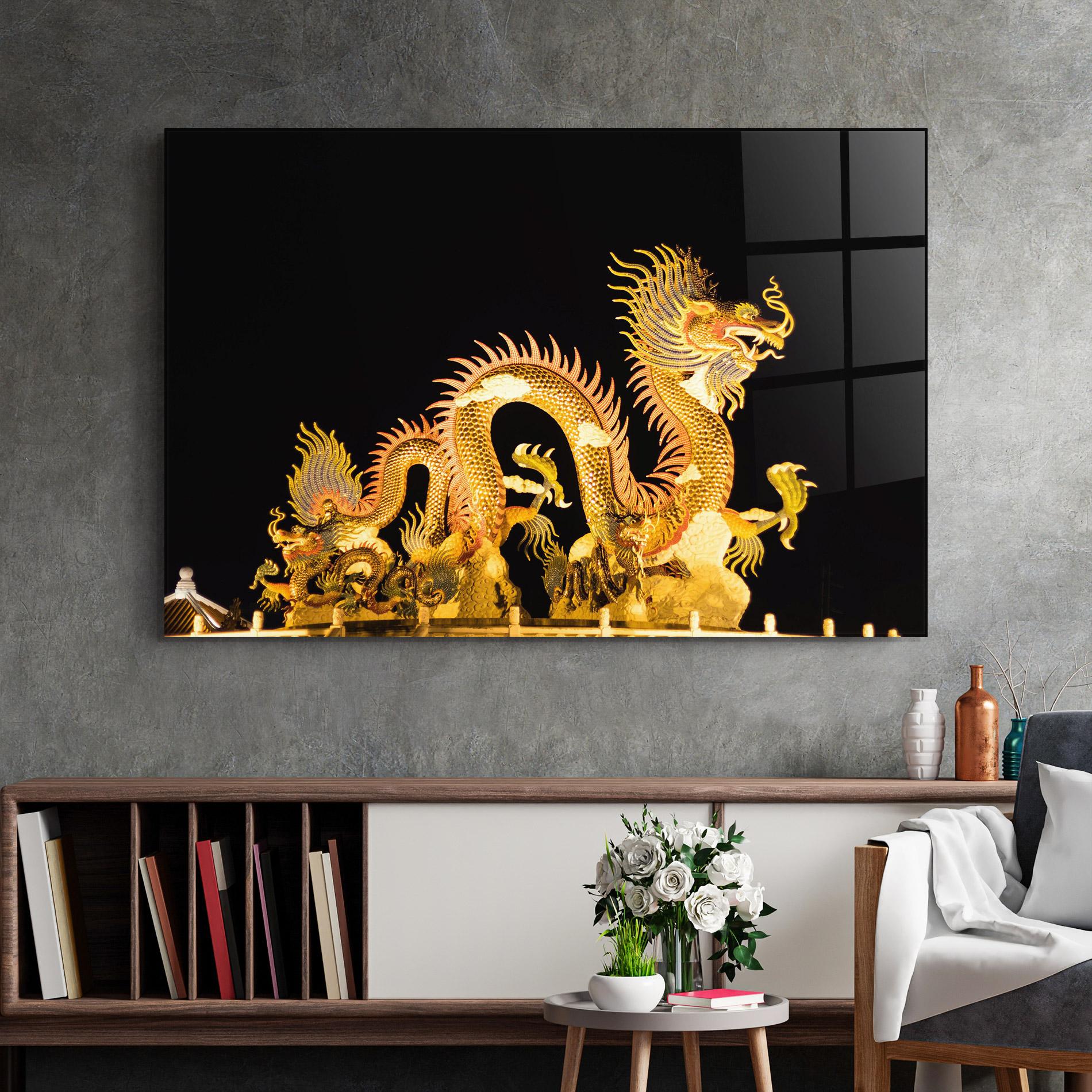Üvegkép Golden Dragon Lights mockup 2