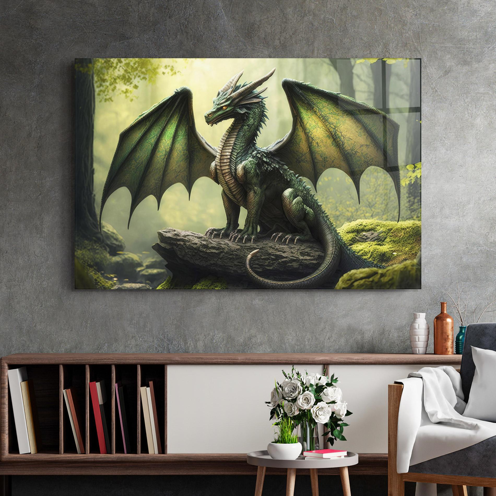 Üvegkép Green Dragon mockup 2