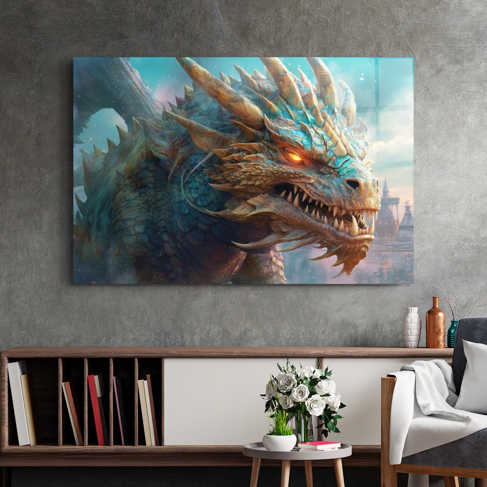 Pretty Blue Dragon mockup 2