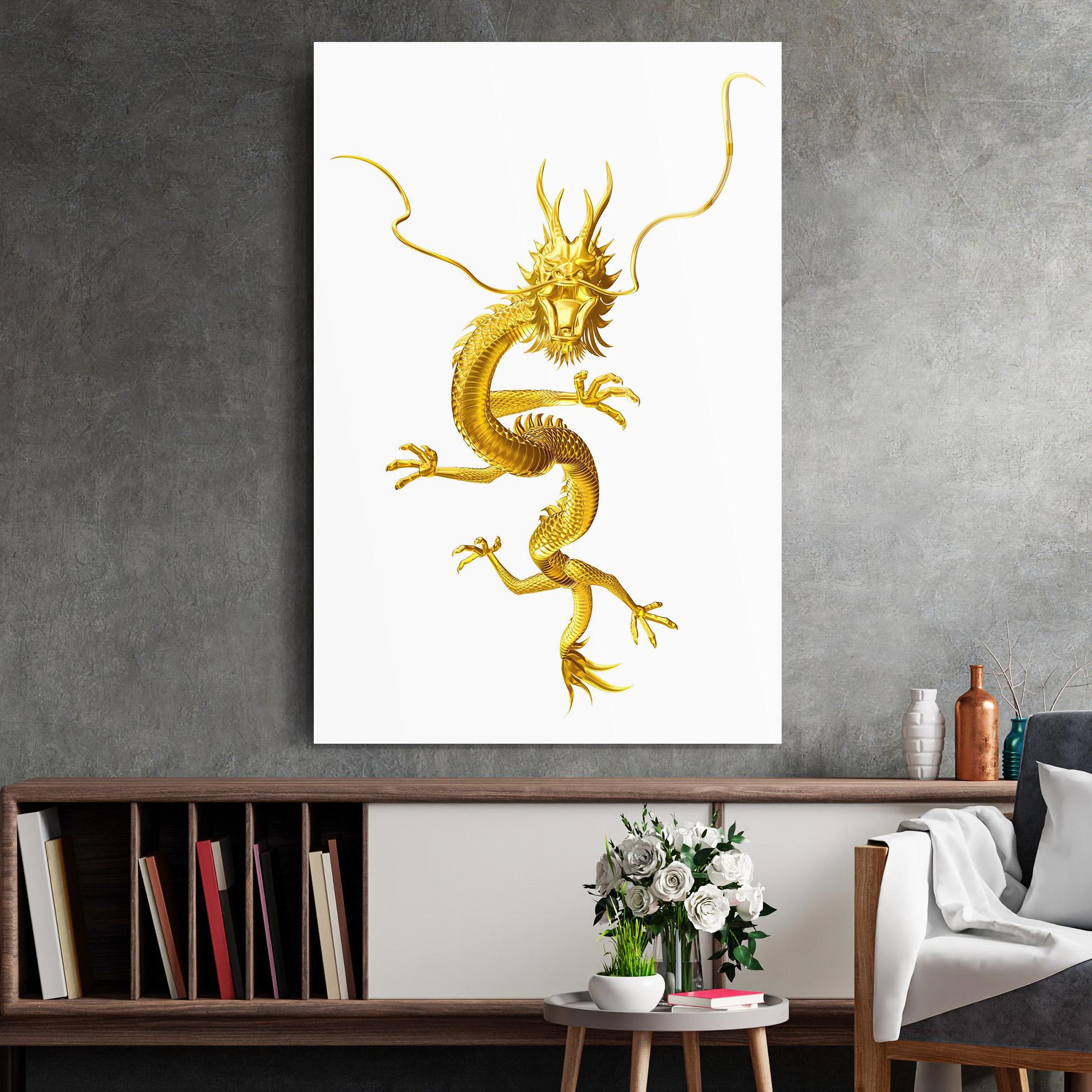 Üvegkép Golden Dragon mockup 2