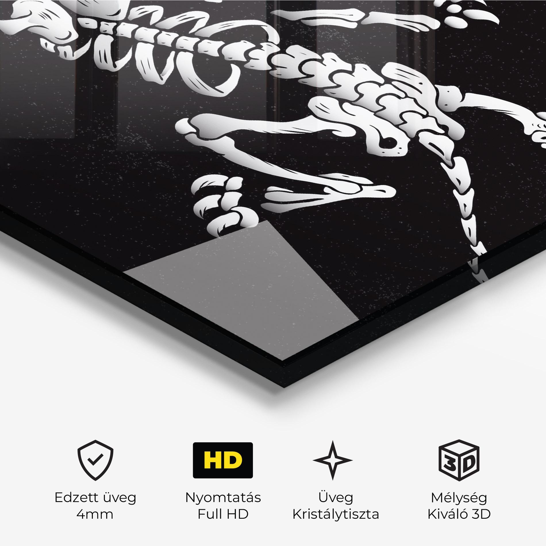 Üvegkép Creature Skull mockup 3