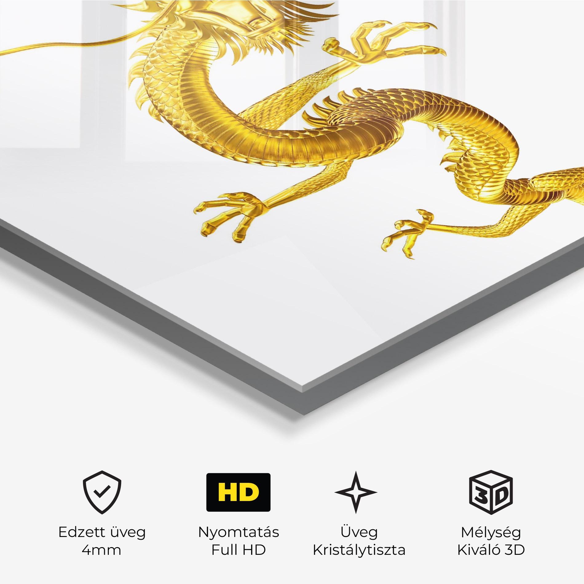 Üvegkép Golden Dragon mockup 3