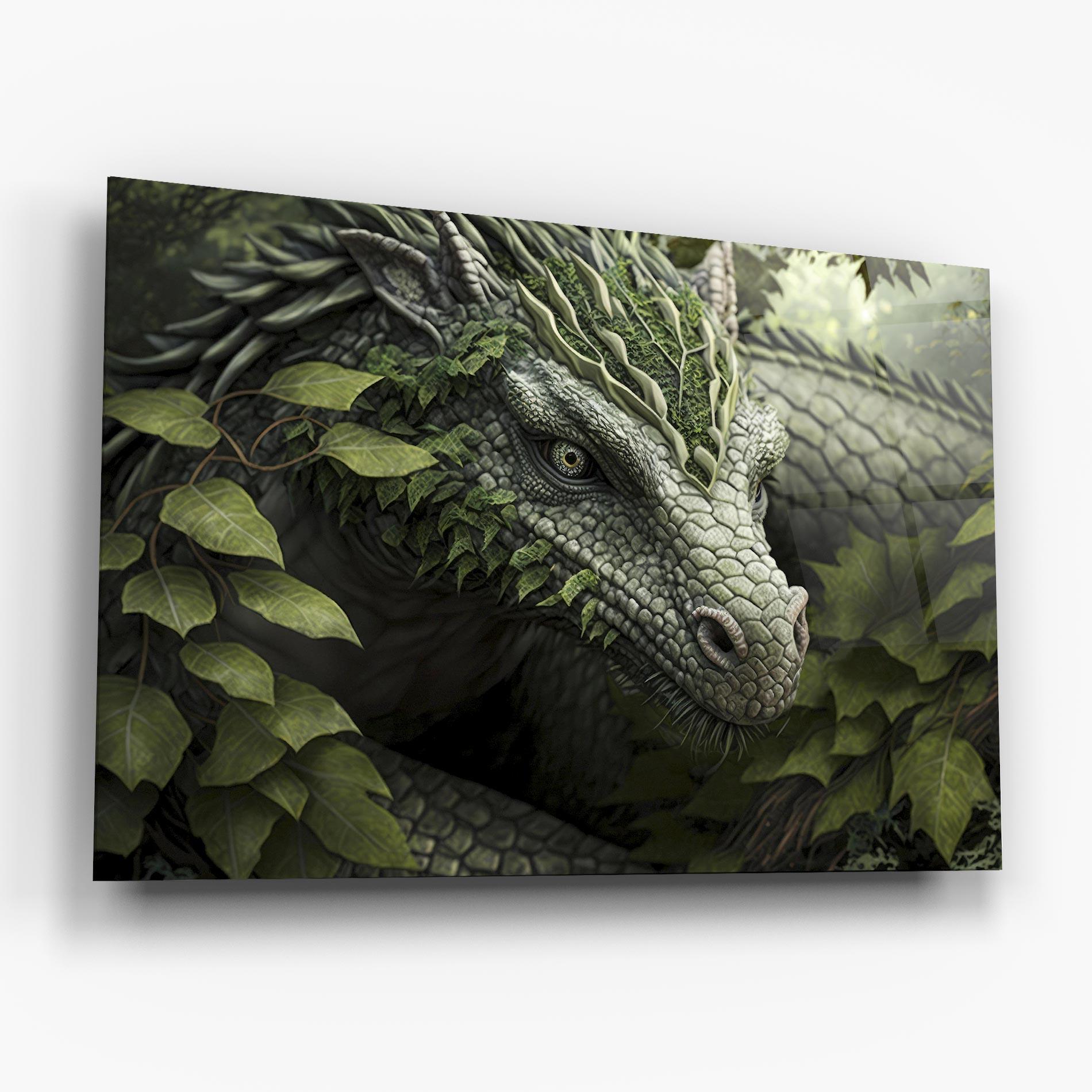 Üvegkép Ancient Forest Dragon mockup 6