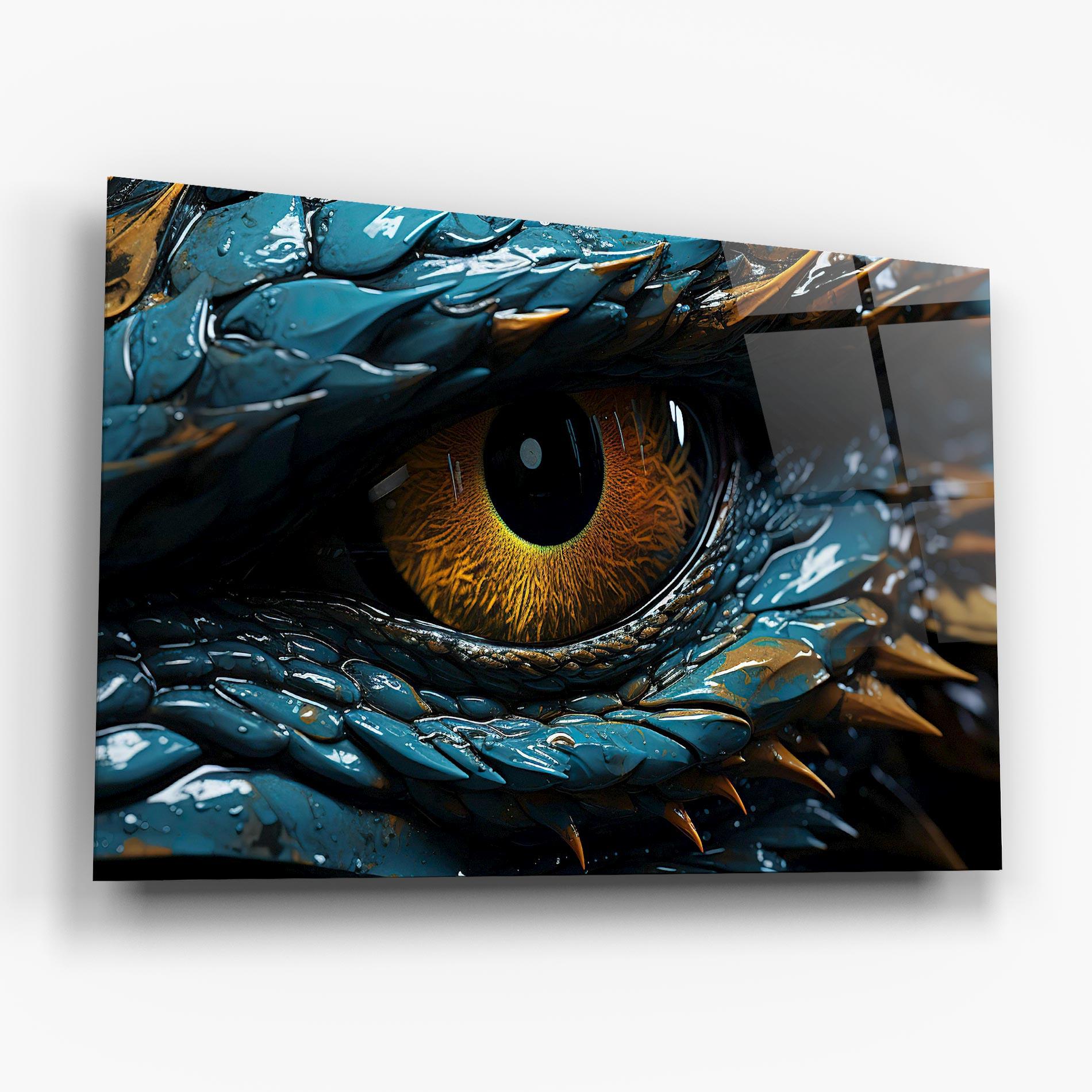 Üvegkép Dragon Eye Close Up mockup 6