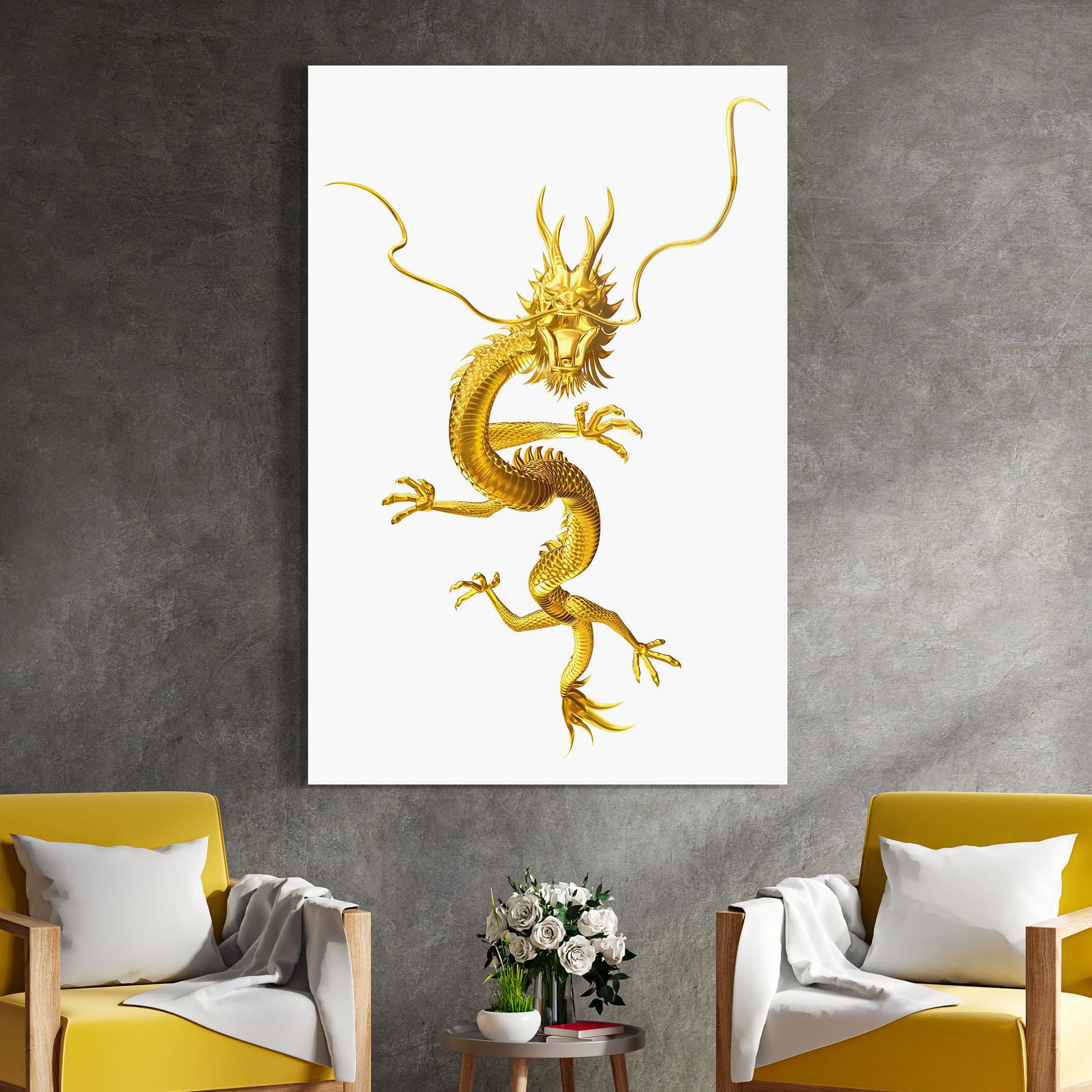 Üvegkép Golden Dragon mockup 4