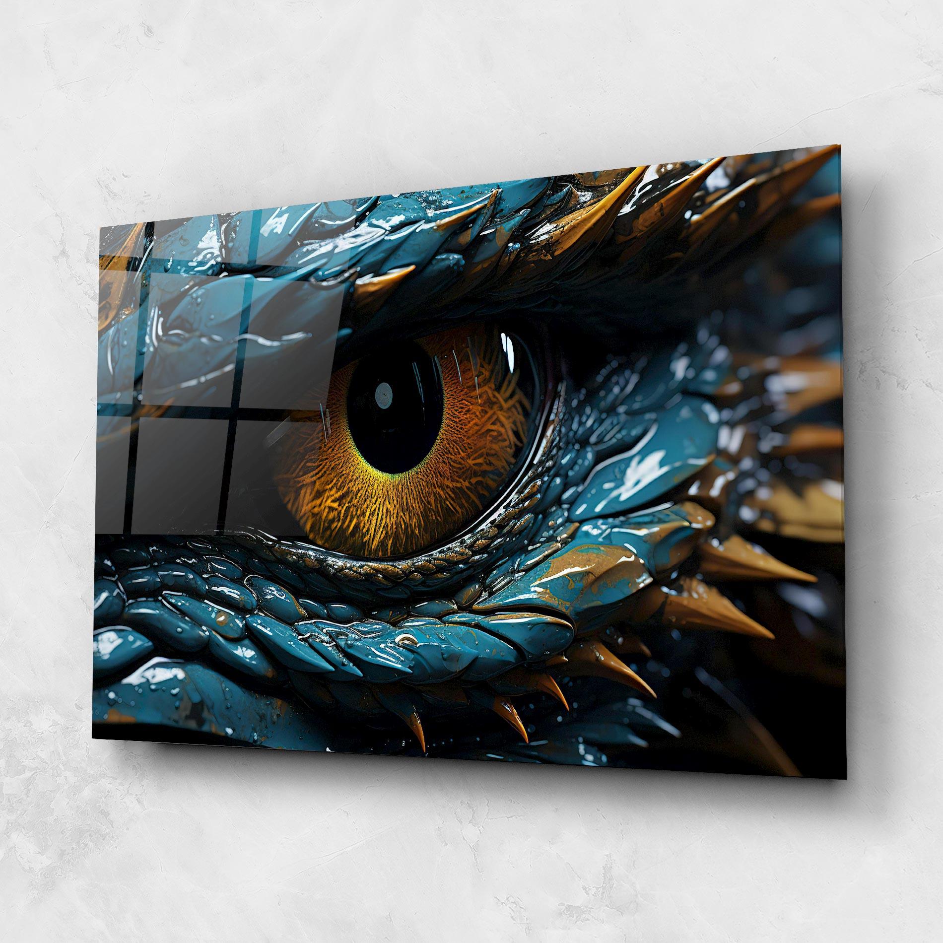 Üvegkép Dragon Eye Close Up mockup 1