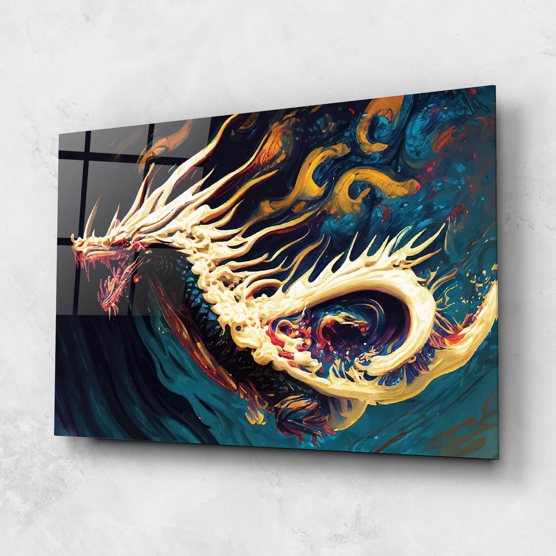 Flying Acrylic Dragon mockup 1