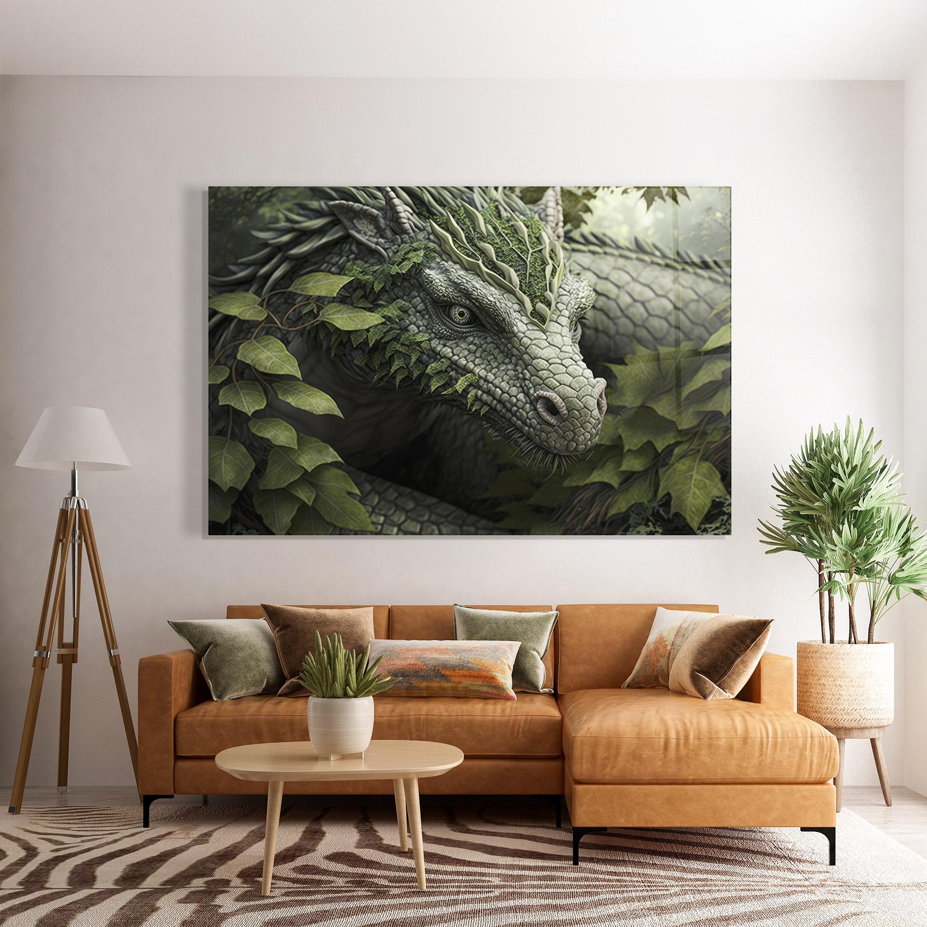 Üvegkép Ancient Forest Dragon mockup 7