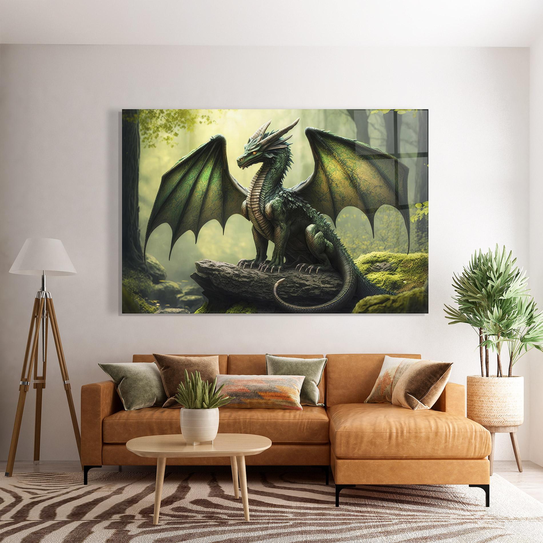 Üvegkép Green Dragon mockup 7