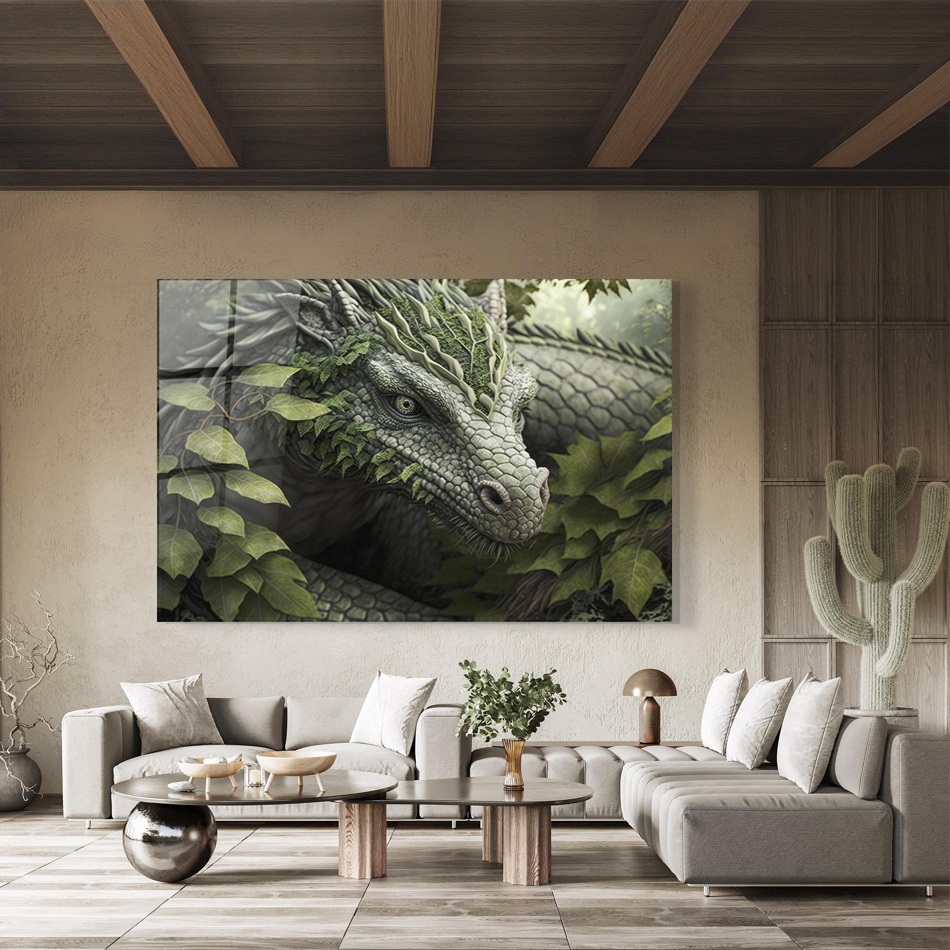 Üvegkép Ancient Forest Dragon mockup 8