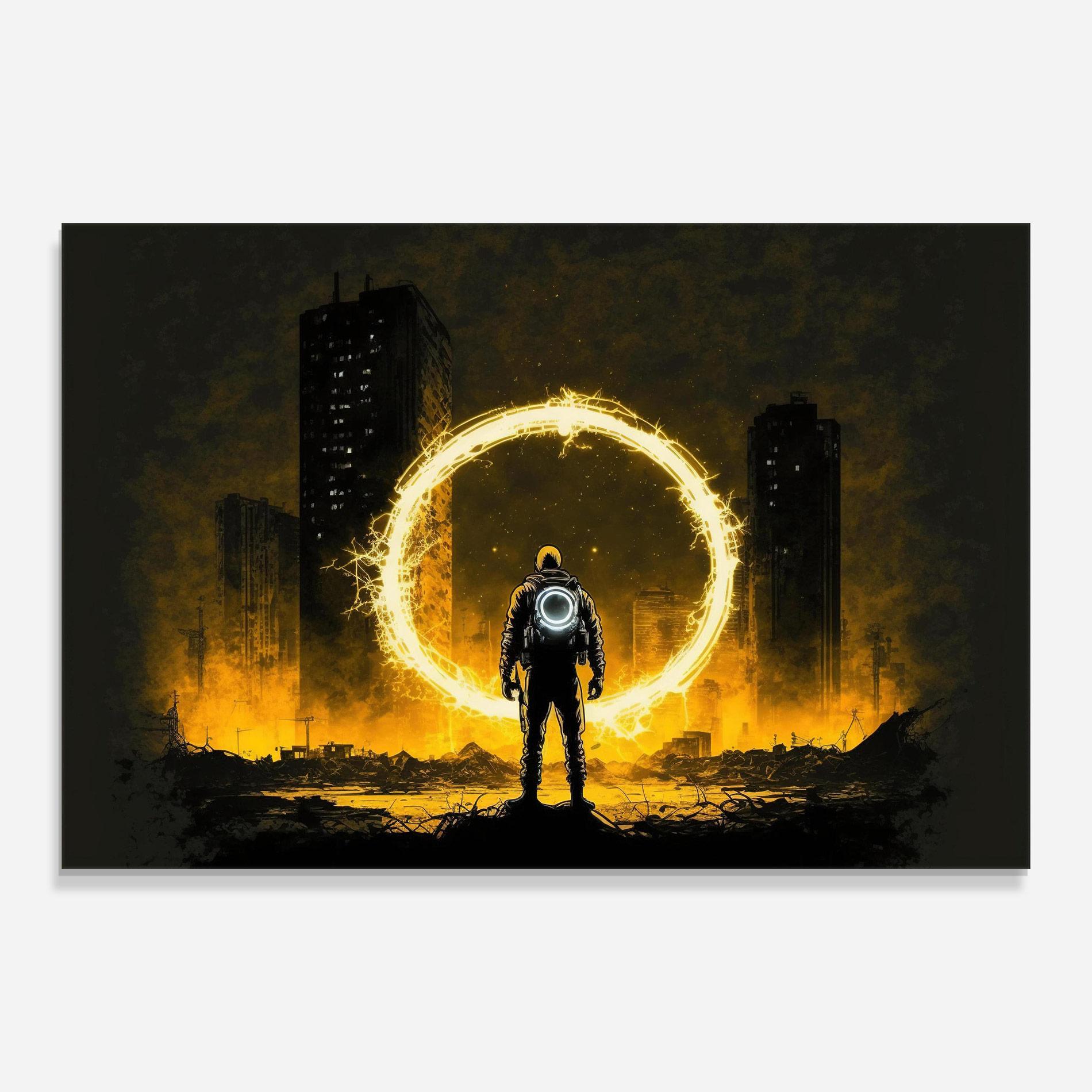 Üvegkép Fire Portal mockup 0