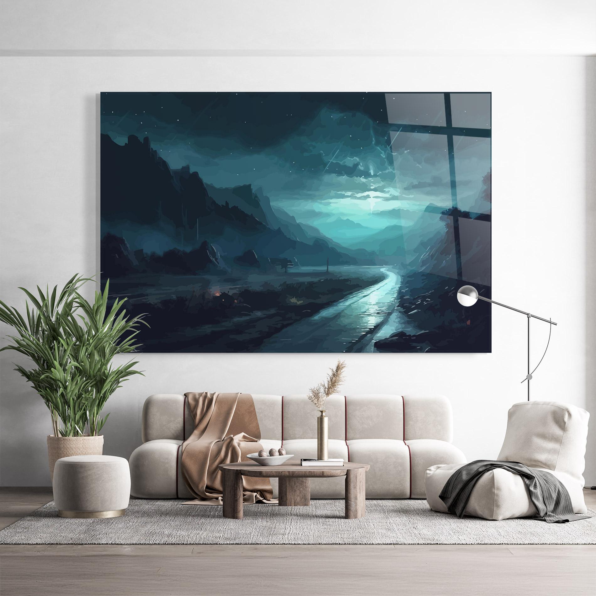 Üvegkép Blue Universe mockup 9