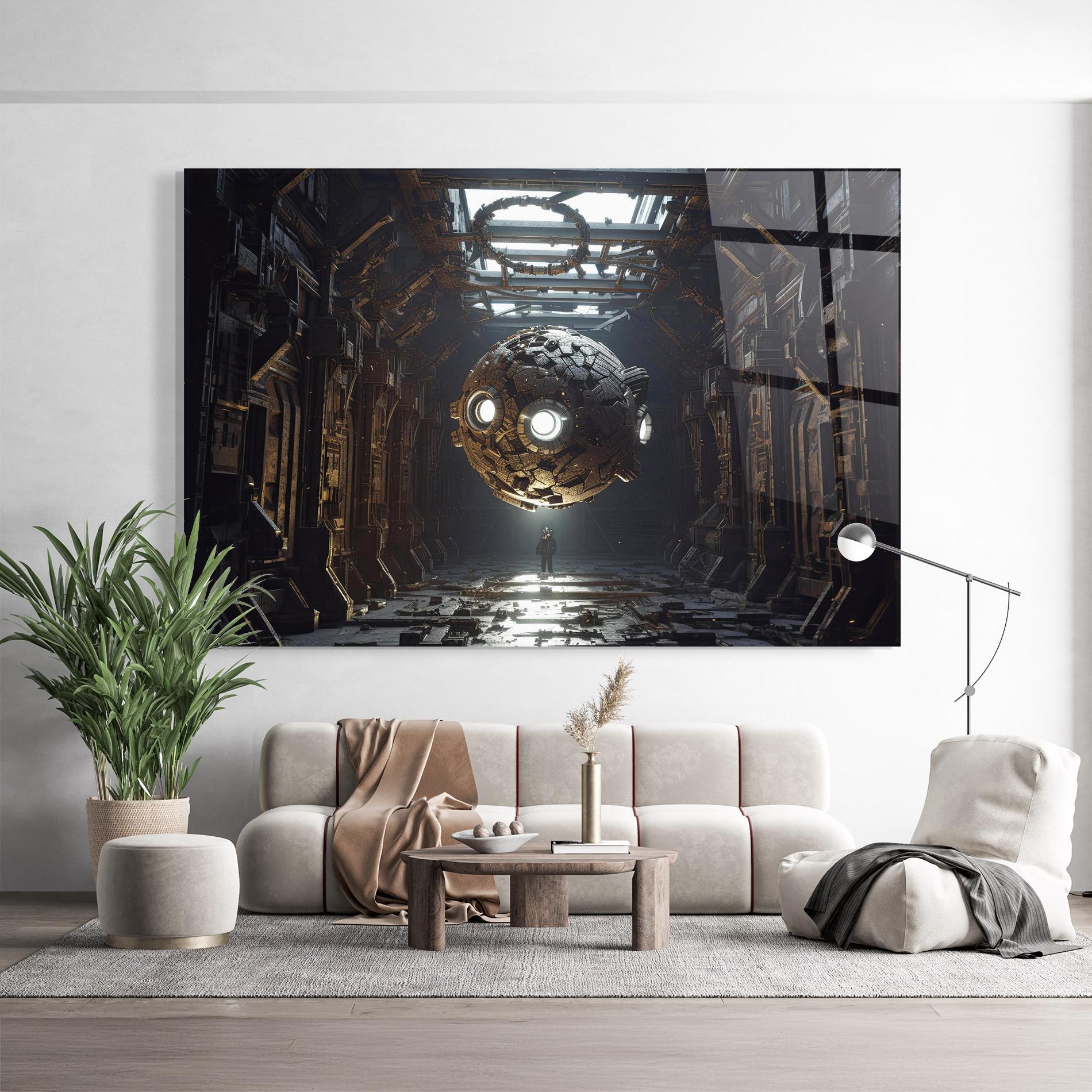 Üvegkép Cryptic Art mockup 9