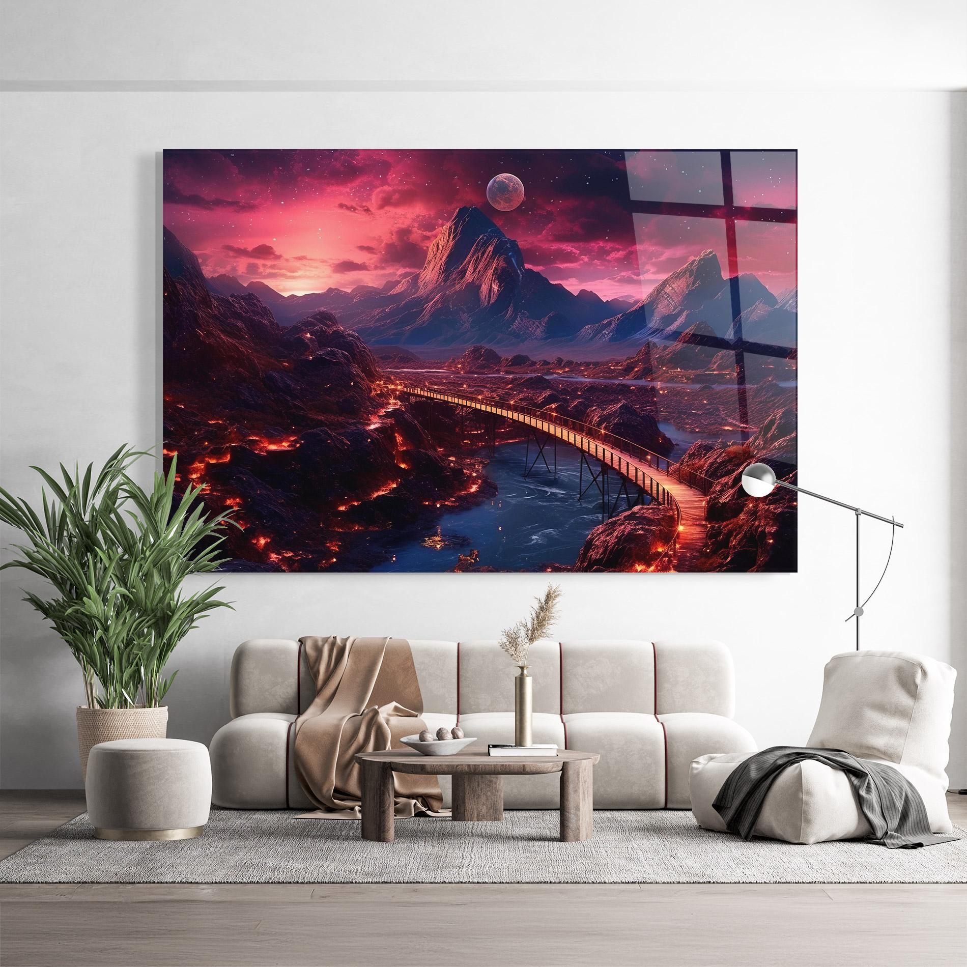 Üvegkép Interstellar Journey mockup 9