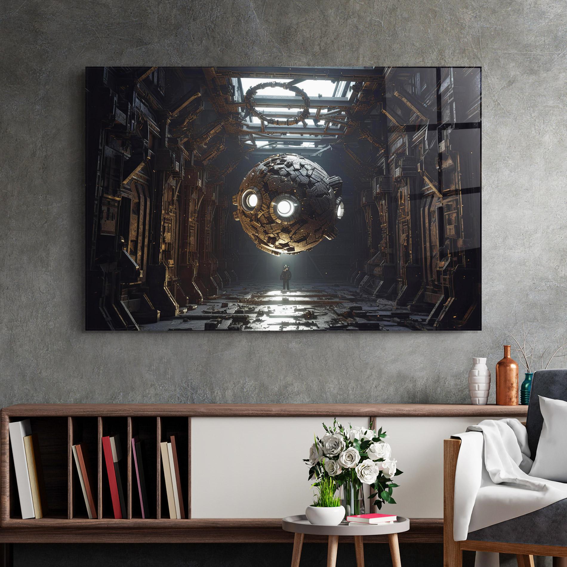 Üvegkép Cryptic Art mockup 2