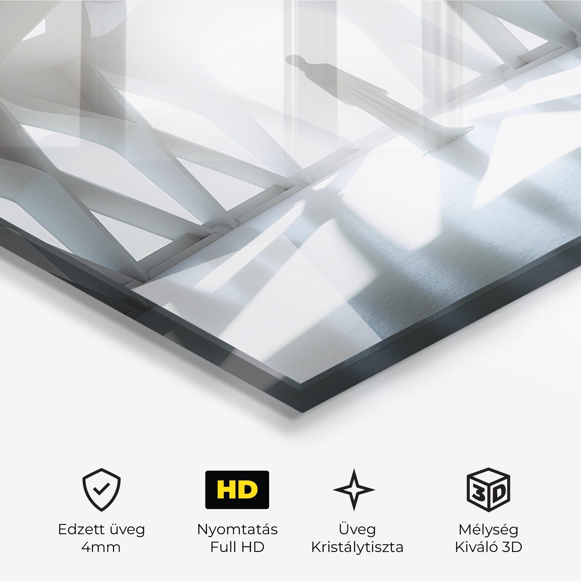 Üvegkép Bright Room Statue mockup 3