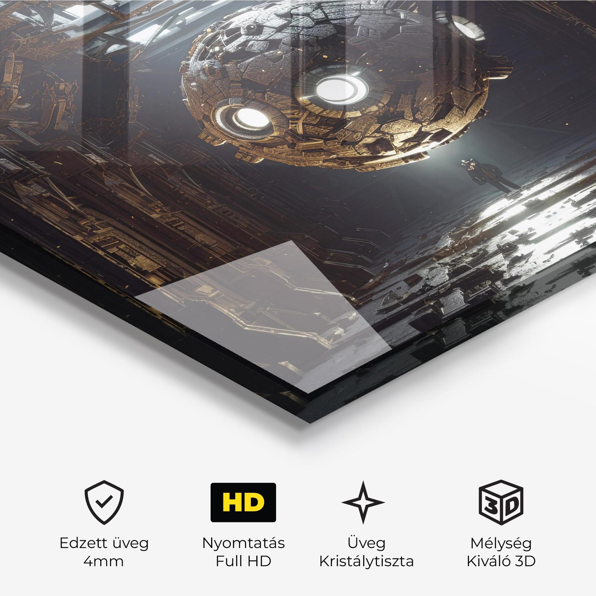 Üvegkép Cryptic Art mockup 3