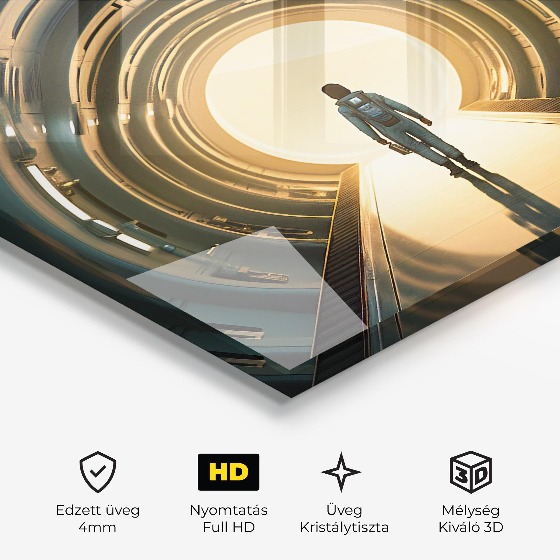 Üvegkép Infinity Intrigue mockup 3