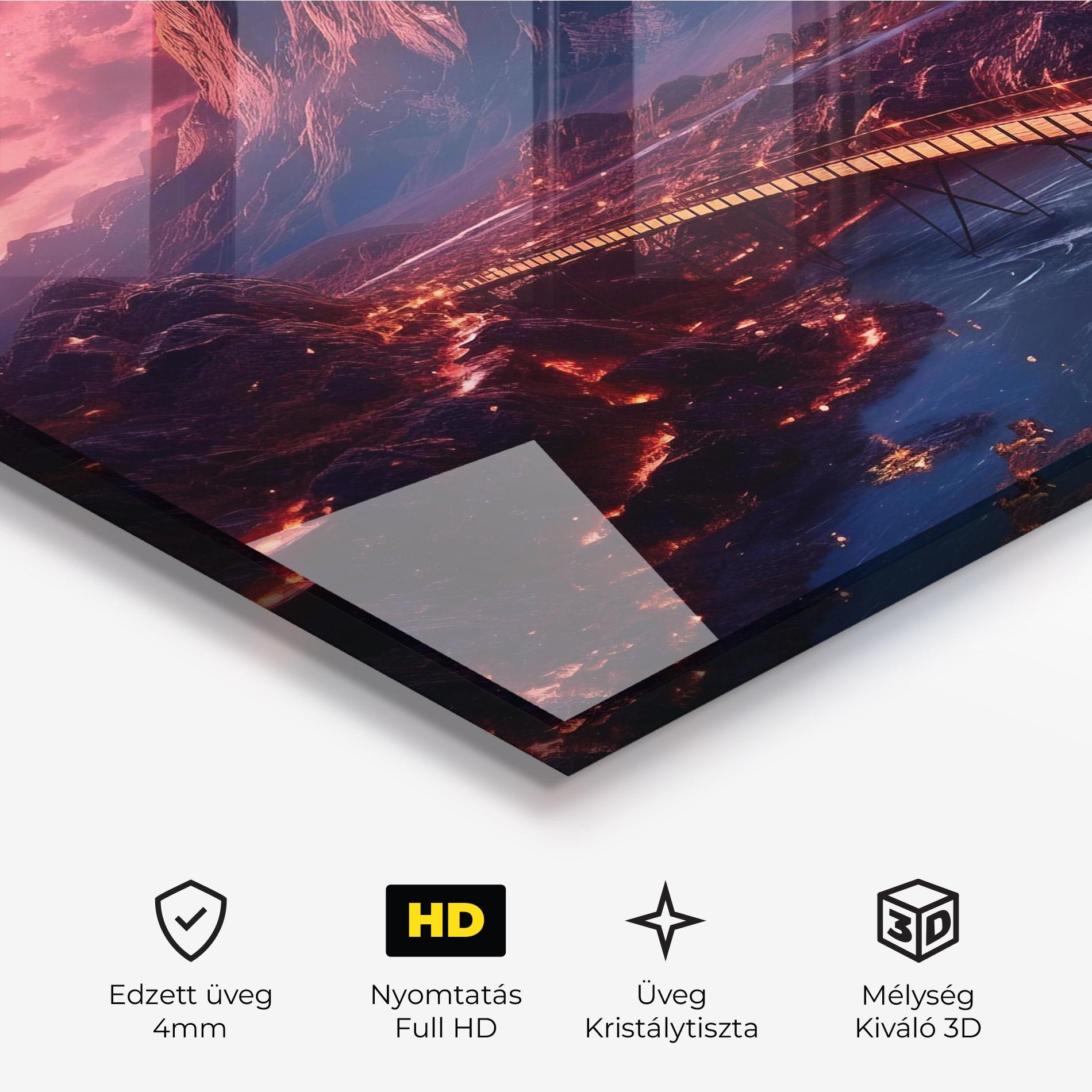 Üvegkép Interstellar Journey mockup 3