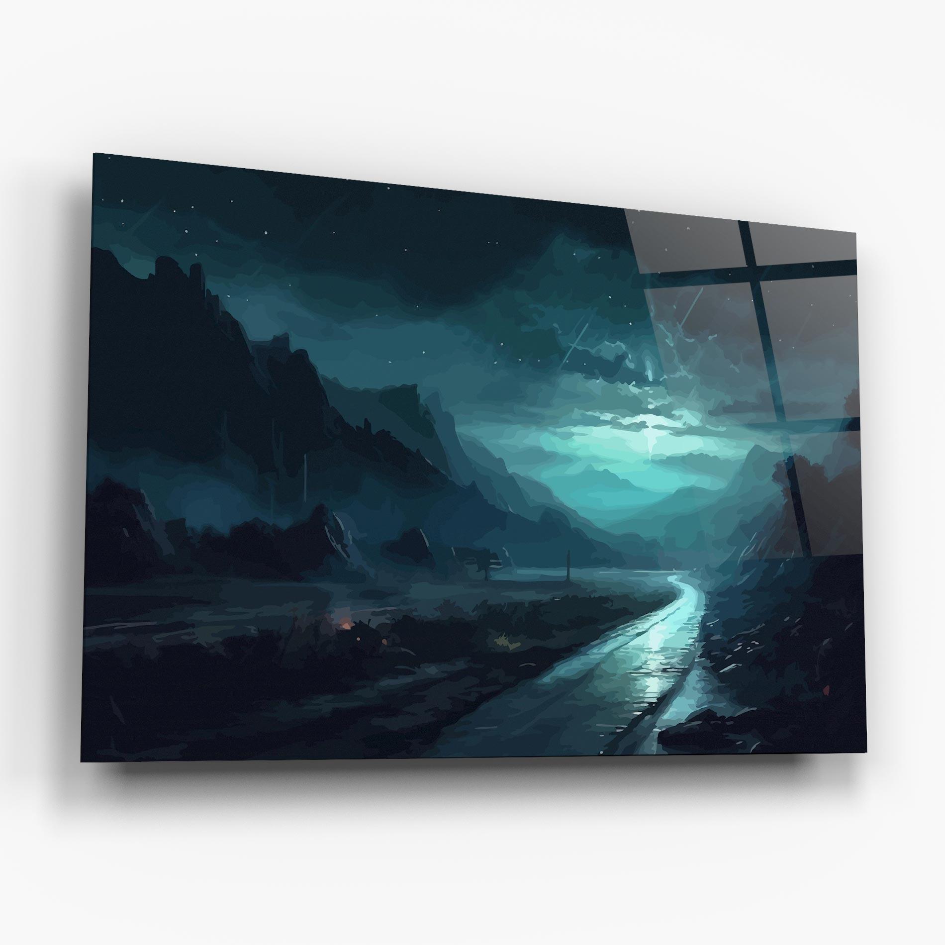 Üvegkép Blue Universe mockup 6