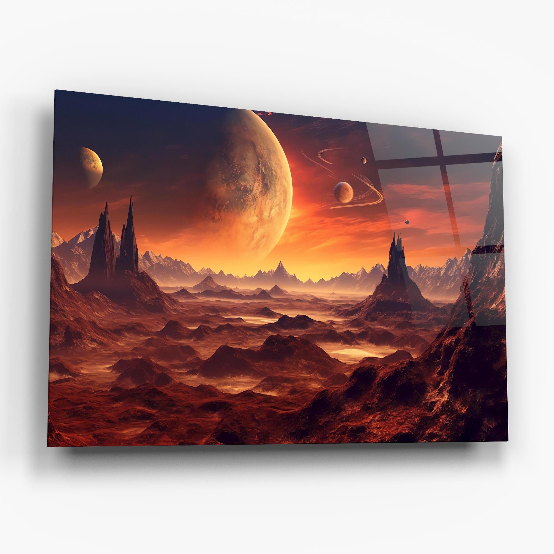 Fiery Orange Sunset mockup 6