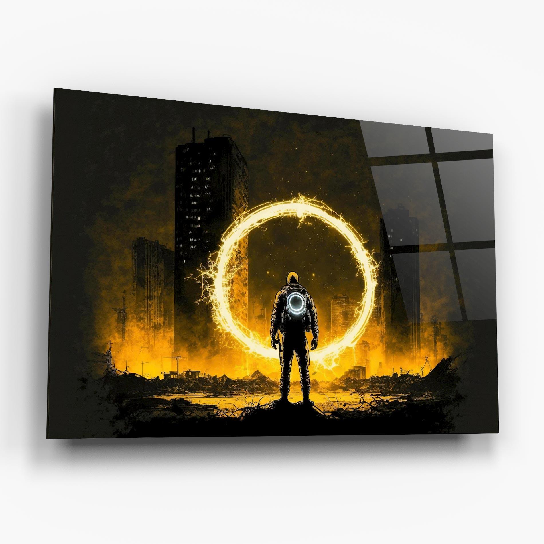Üvegkép Fire Portal mockup 6
