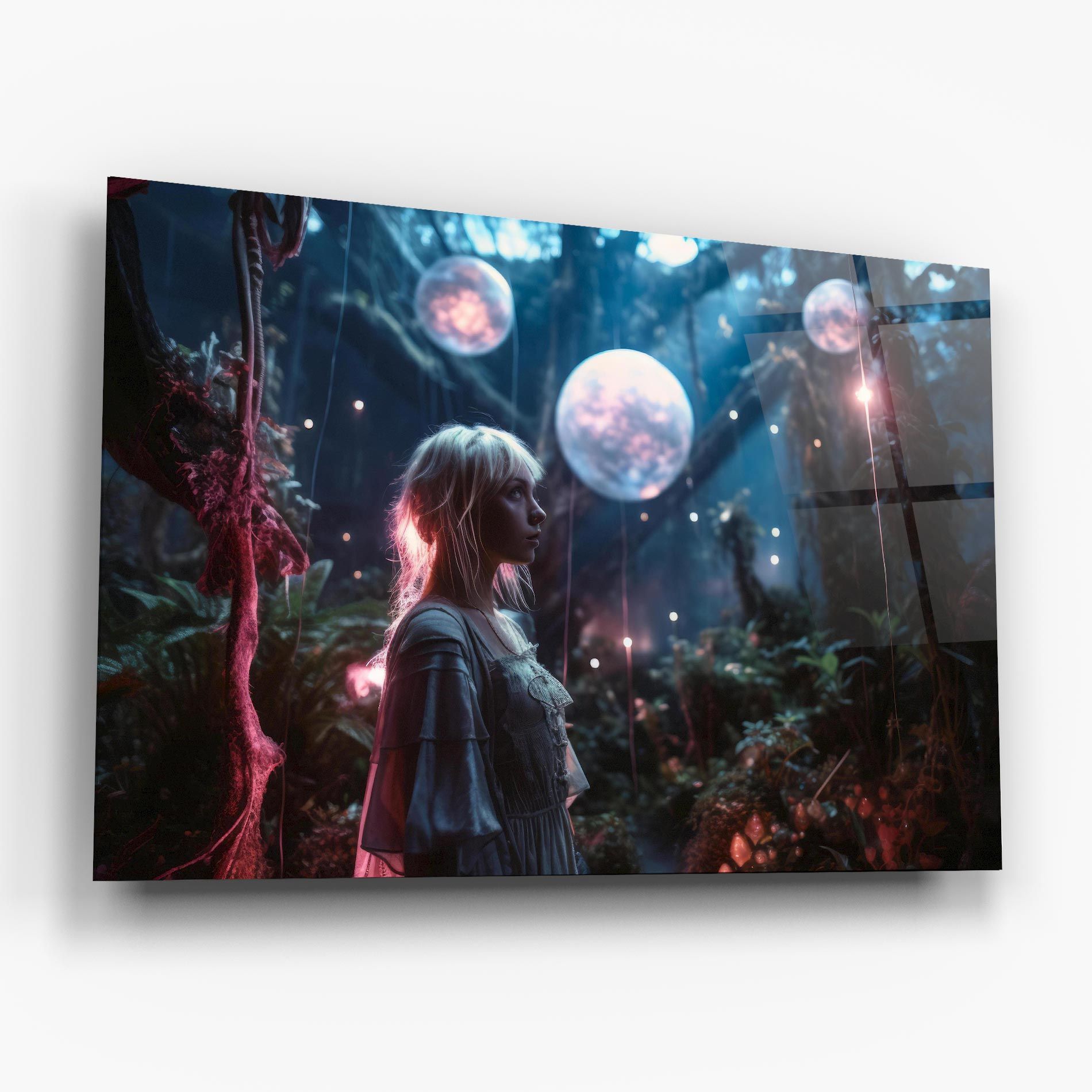 Glowing Balls Floating mockup 6