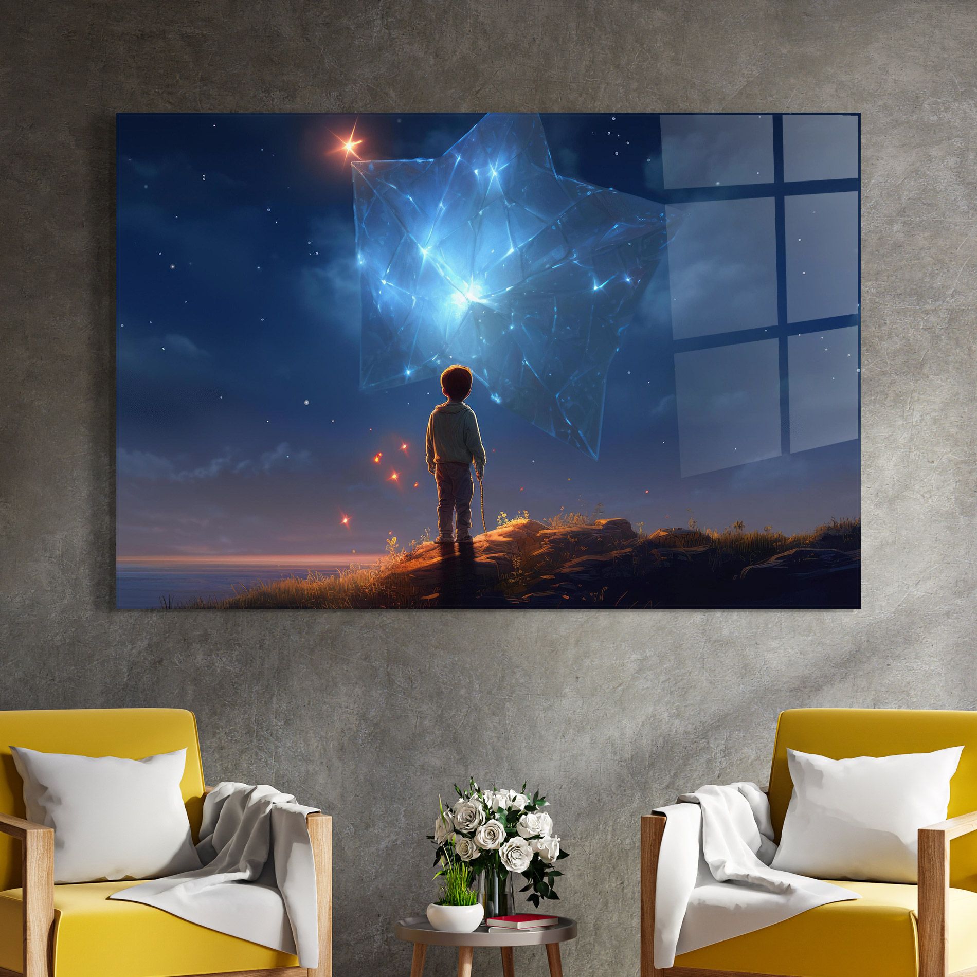 Blue Star Floating mockup 4