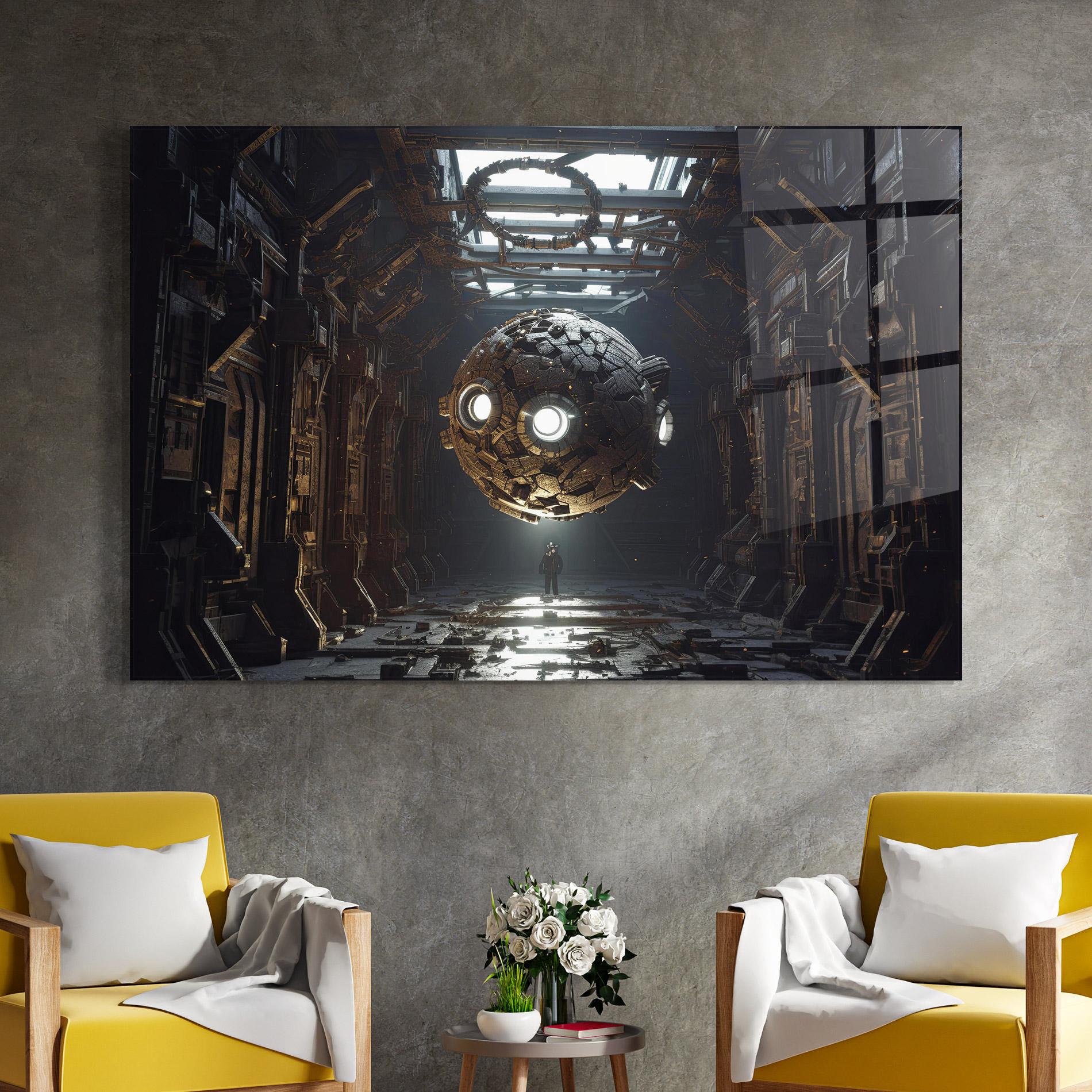 Üvegkép Cryptic Art mockup 4