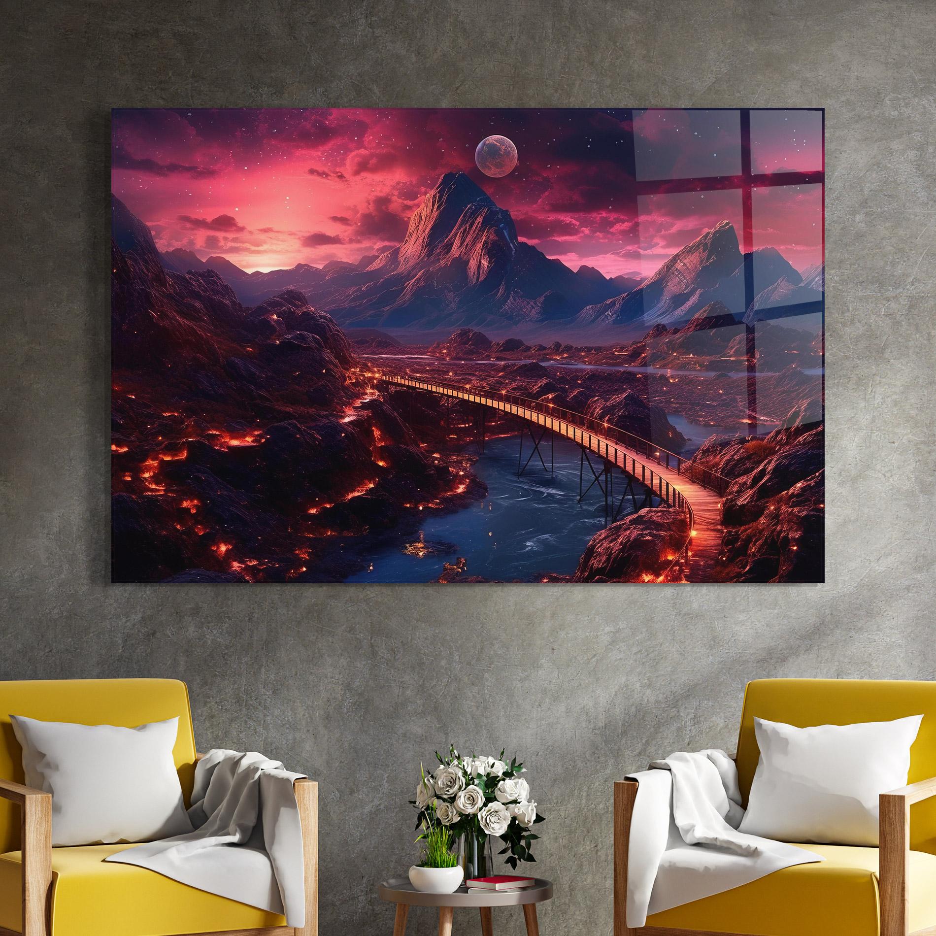 Üvegkép Interstellar Journey mockup 4