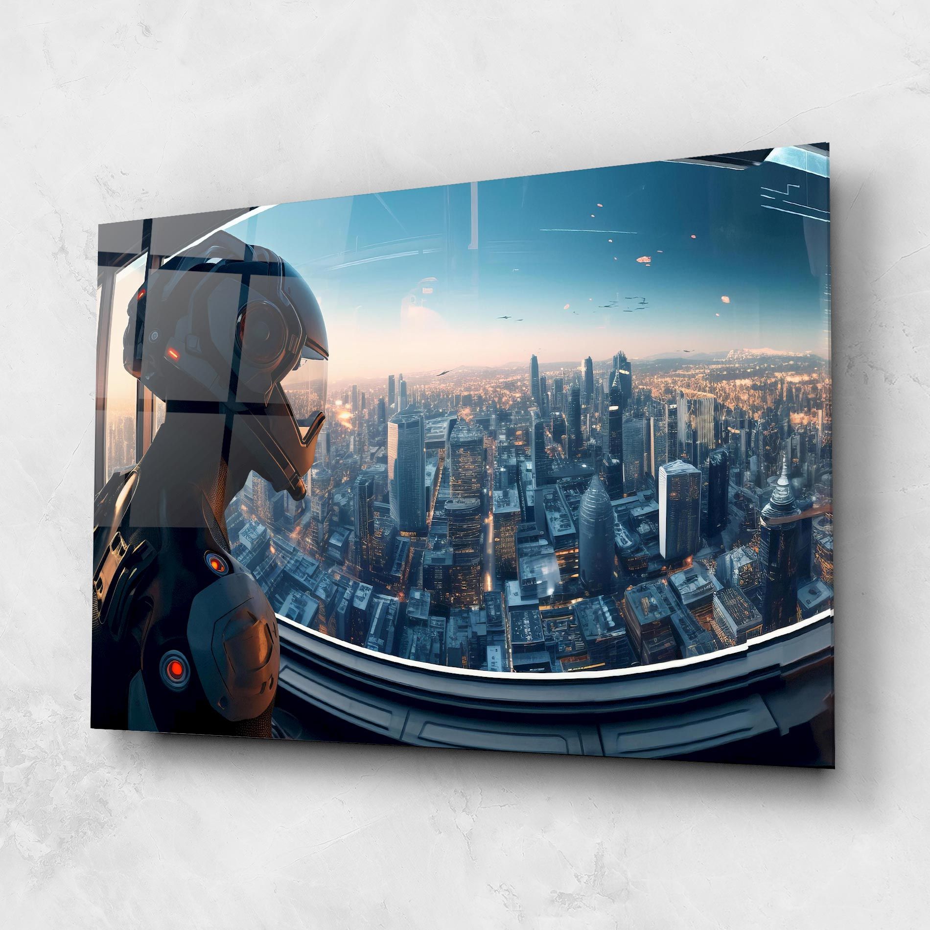 Futuristic Robot mockup 1