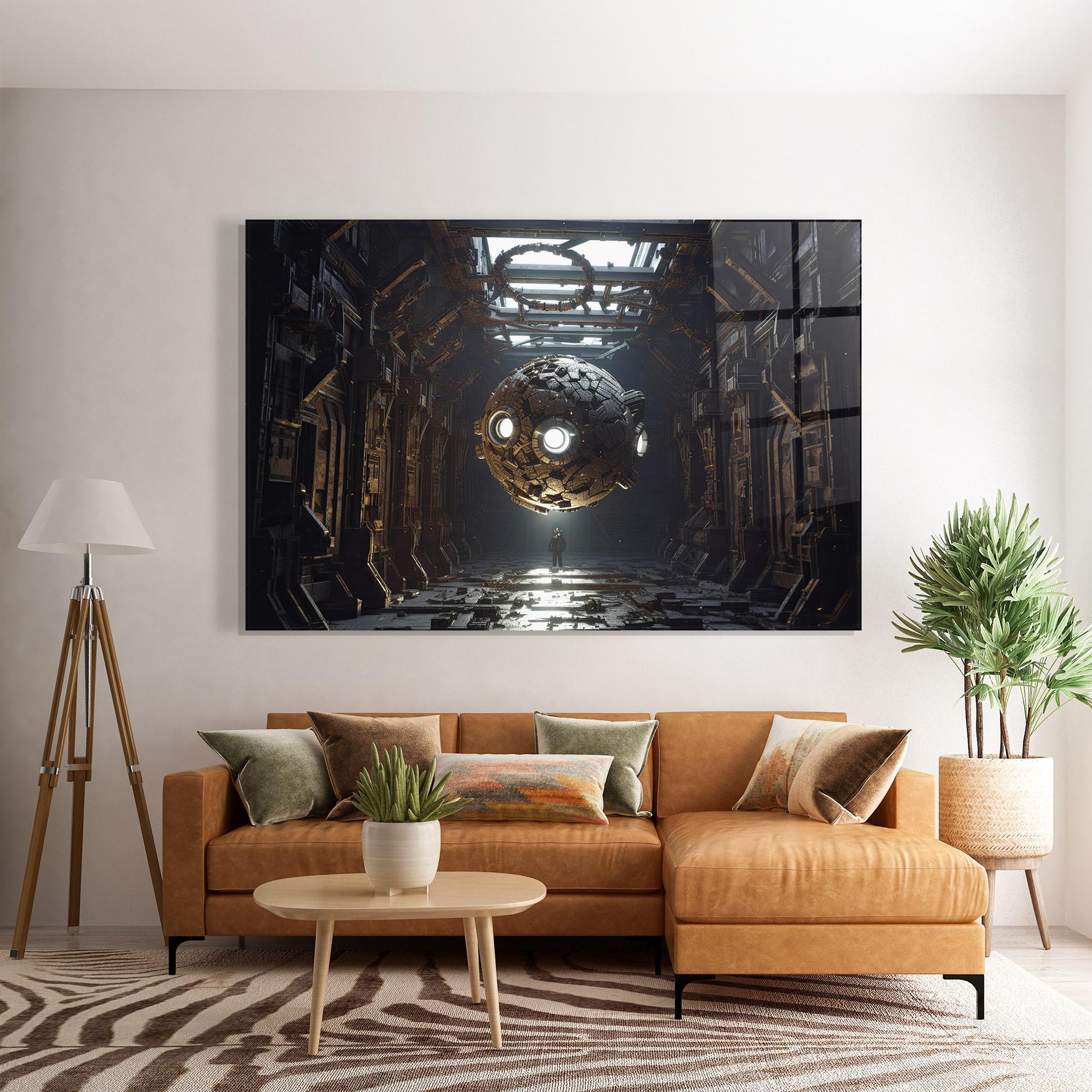 Üvegkép Cryptic Art mockup 7