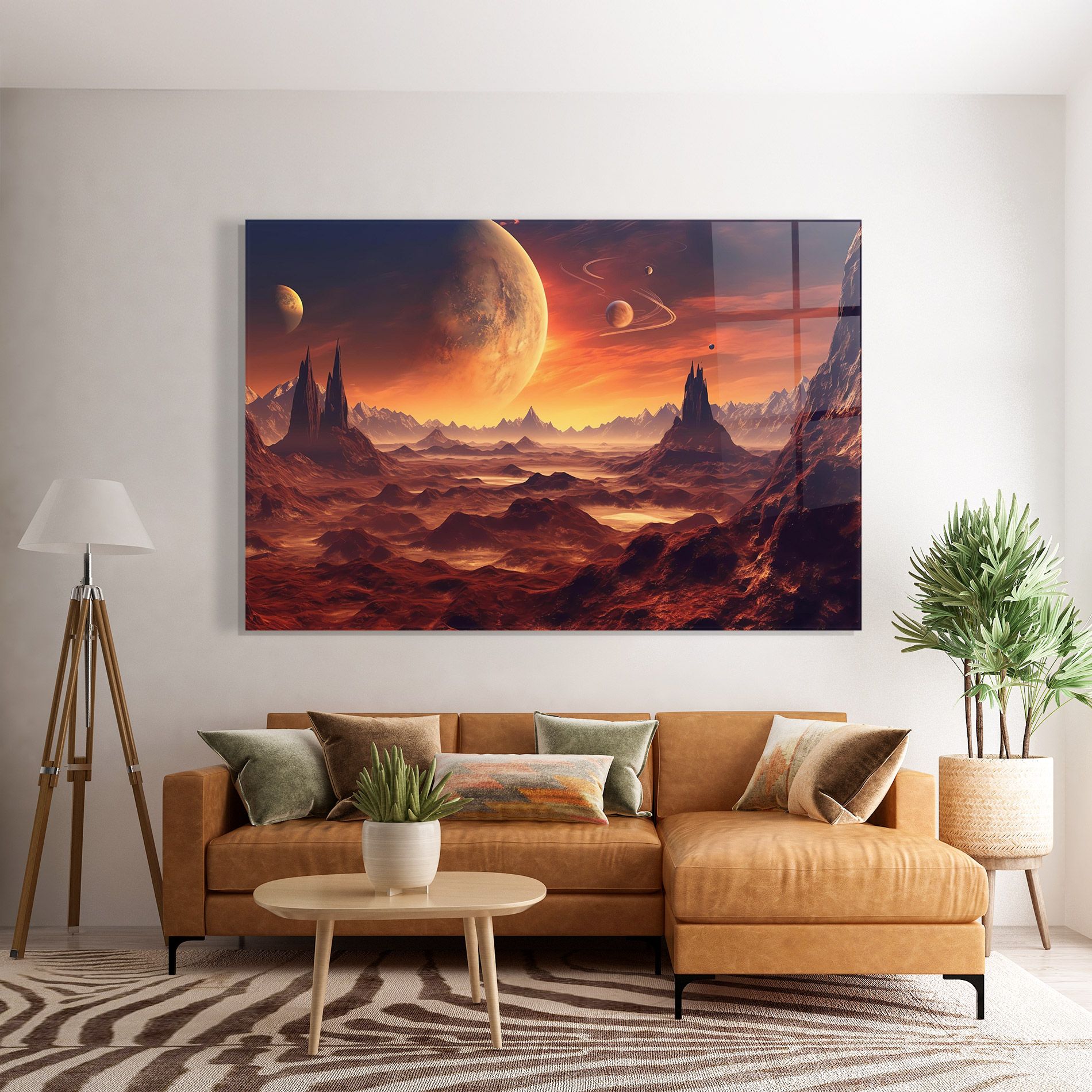 Fiery Orange Sunset mockup 7