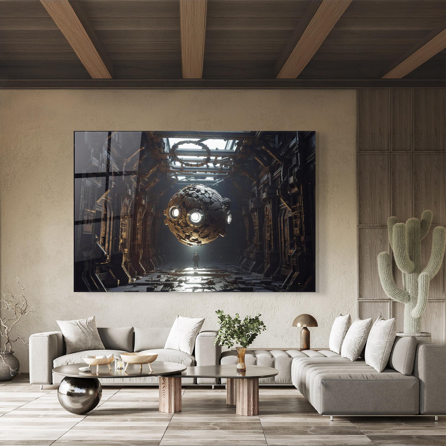 Üvegkép Cryptic Art mockup 8