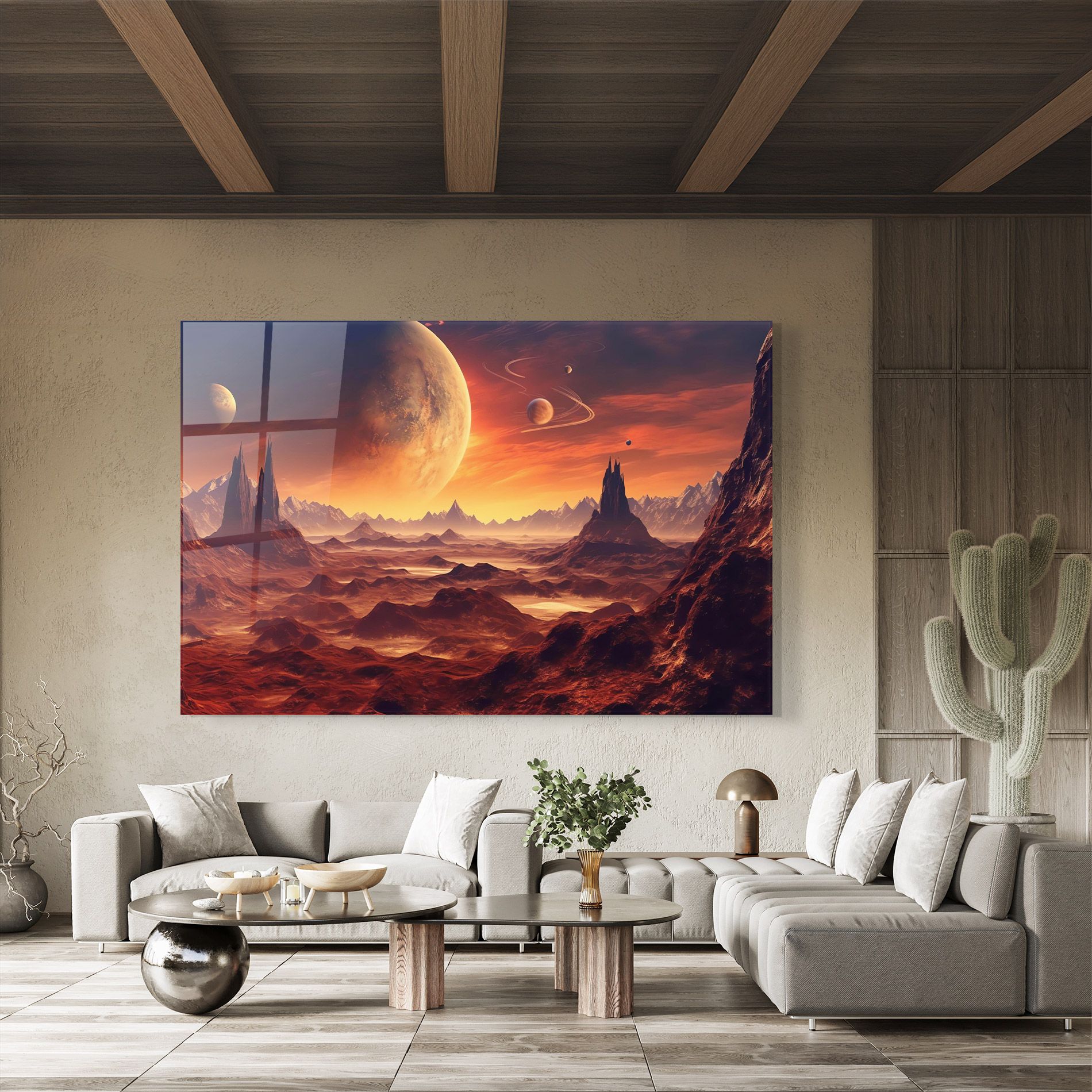 Fiery Orange Sunset mockup 8