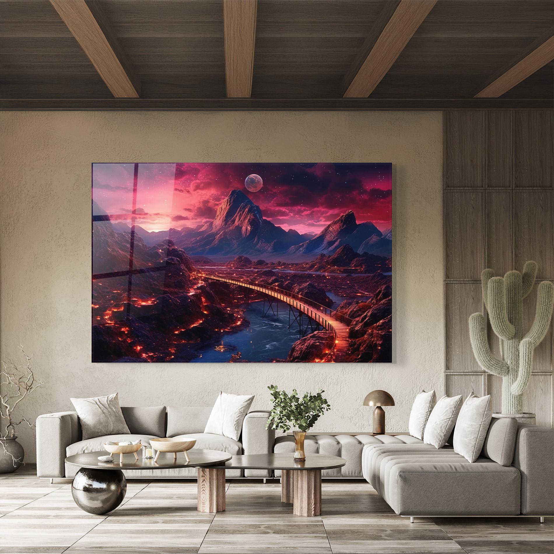 Üvegkép Interstellar Journey mockup 8