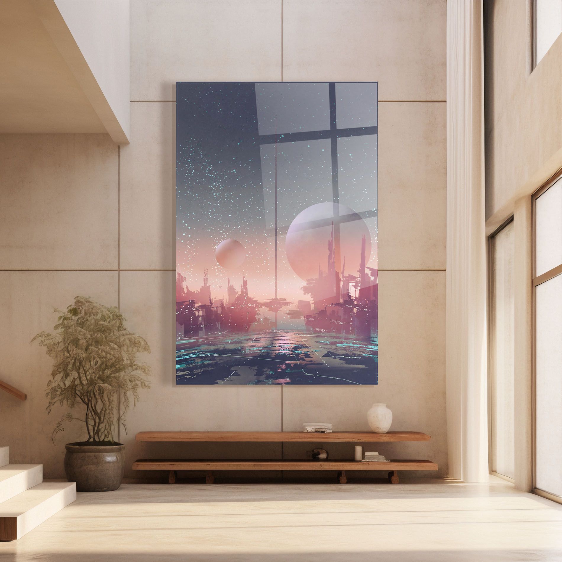 Futuristic Alien Buildings mockup 8