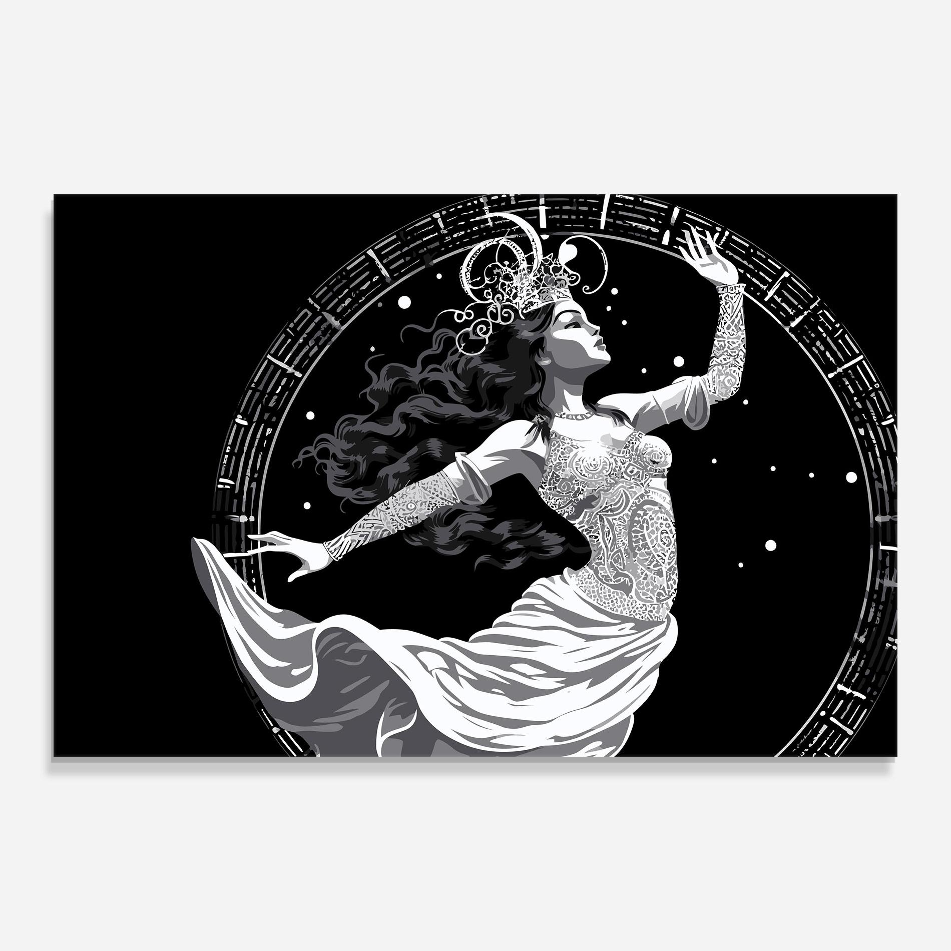 Üvegkép Beautiful Witch mockup 0