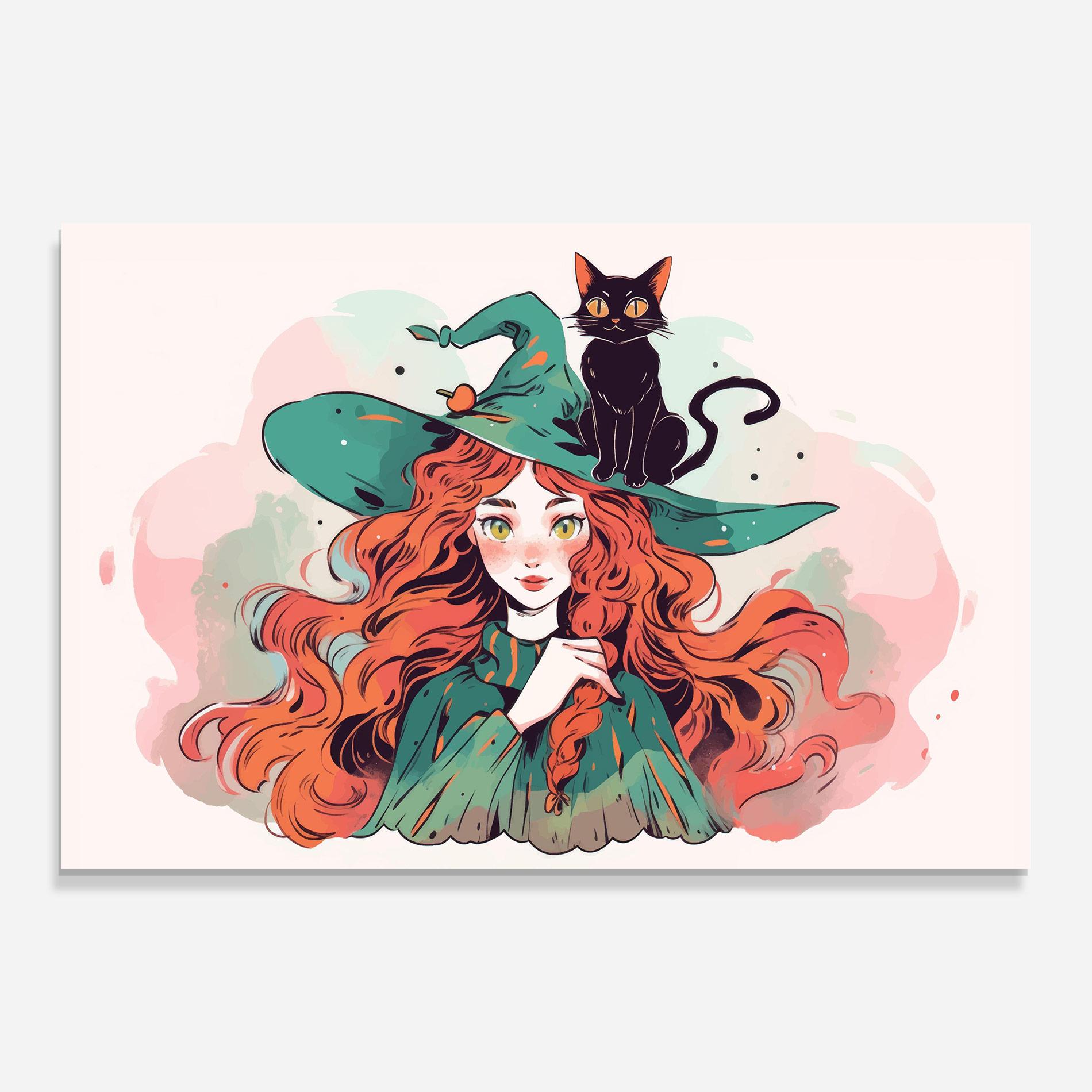 Üvegkép Red Air Witch mockup 0