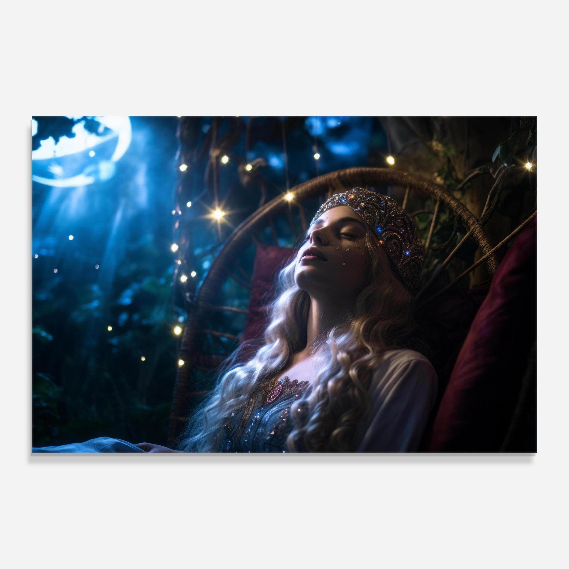 Üvegkép Witch Sleeping mockup 0