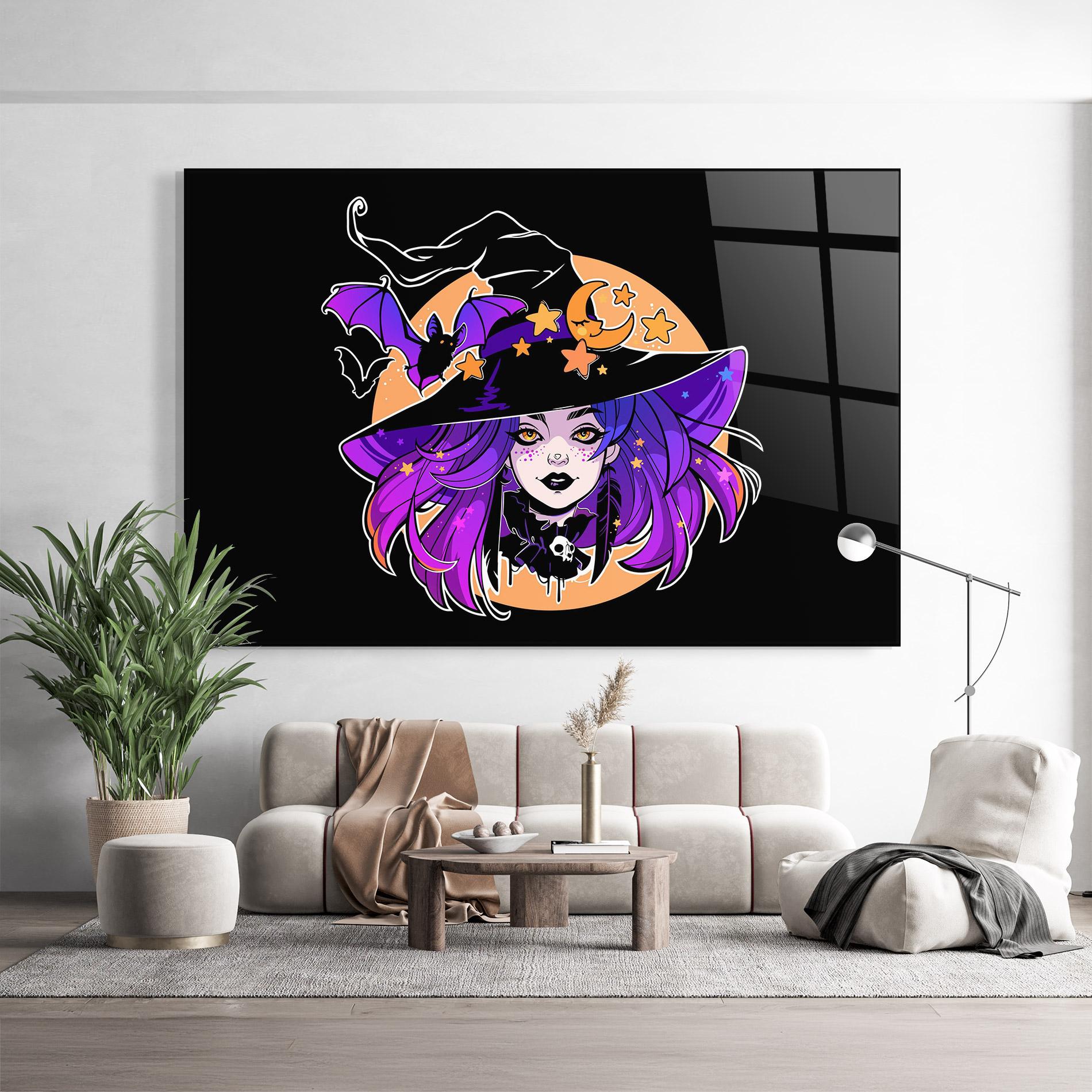 Üvegkép Purple Witch mockup 9
