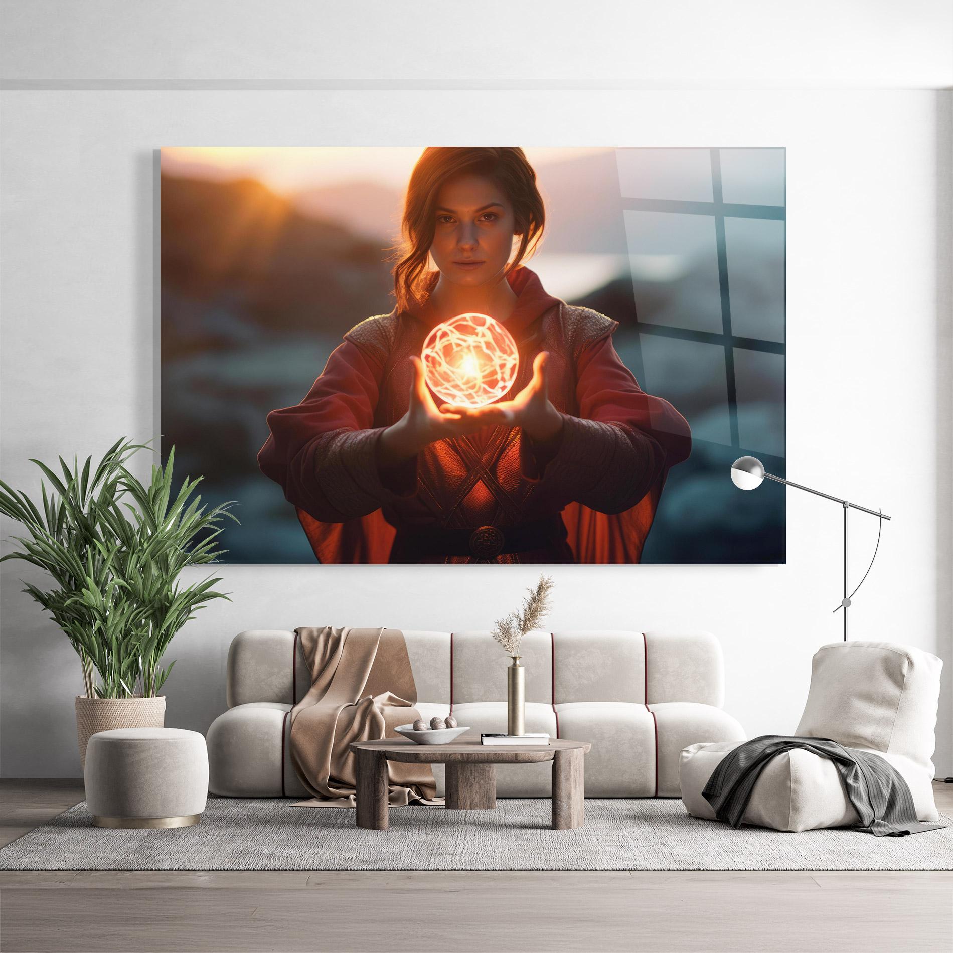 Üvegkép Witch Ball mockup 9