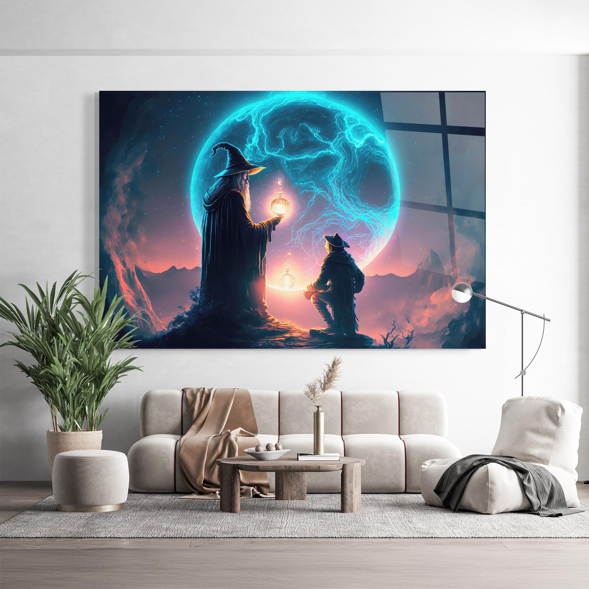 Üvegkép Wizard Magic mockup 9