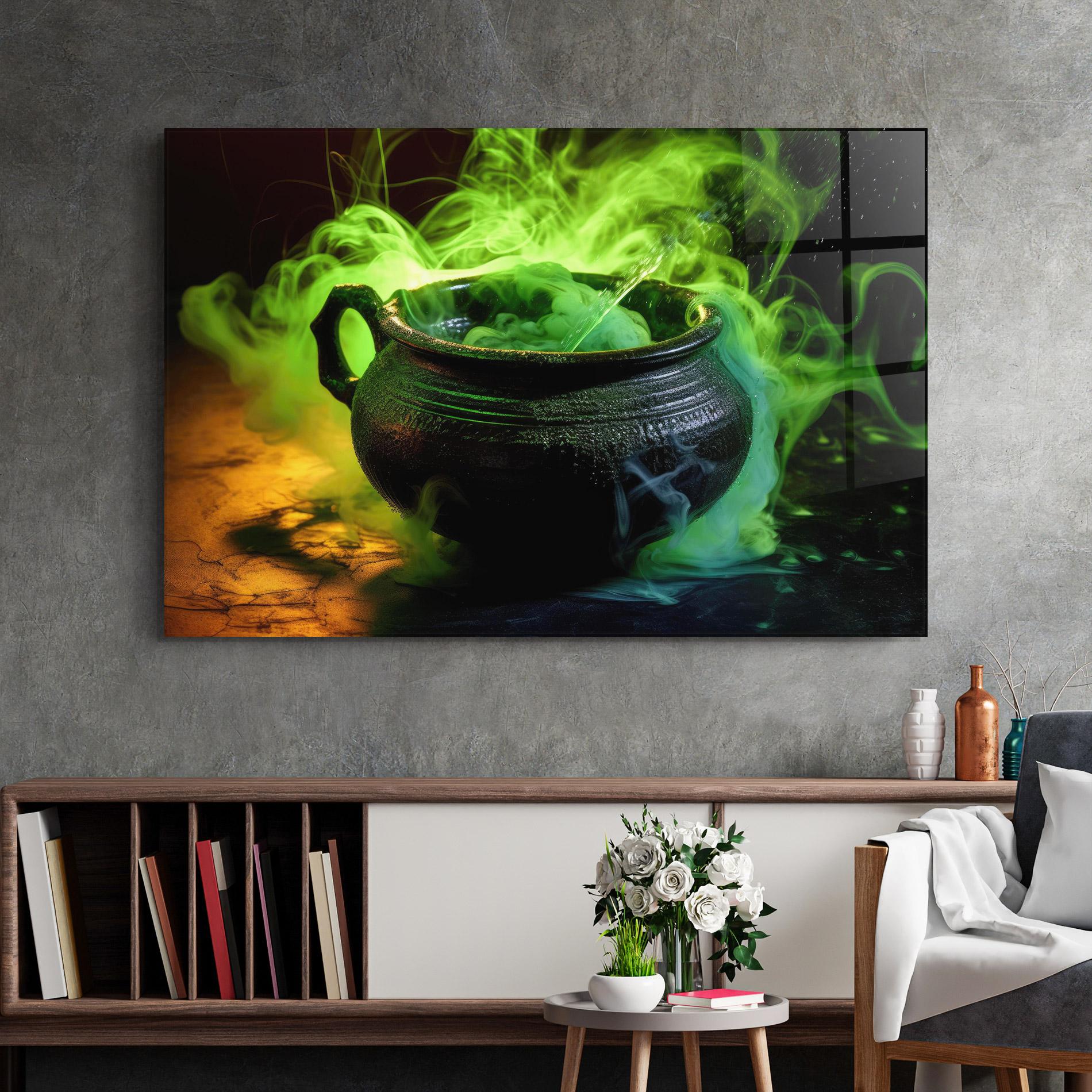 Üvegkép Green Portion mockup 2