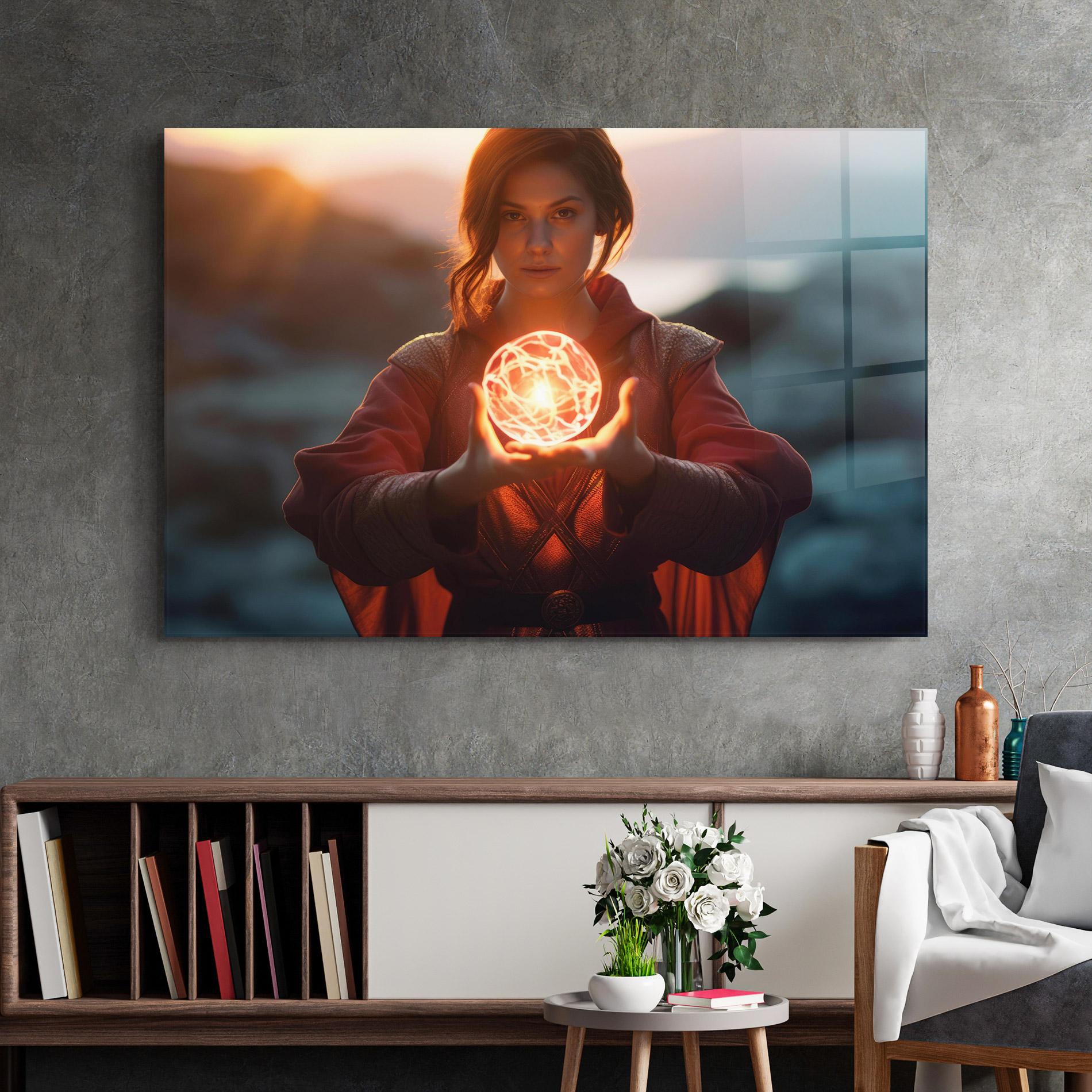 Üvegkép Witch Ball mockup 2