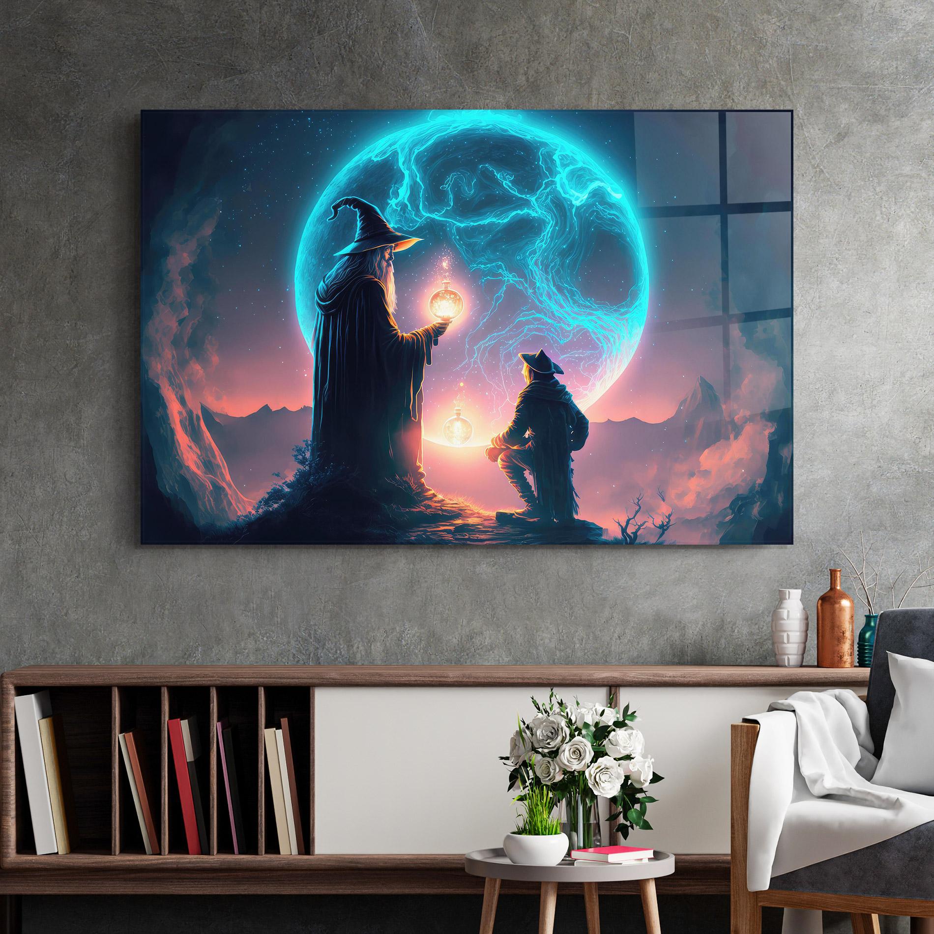 Üvegkép Wizard Magic mockup 2