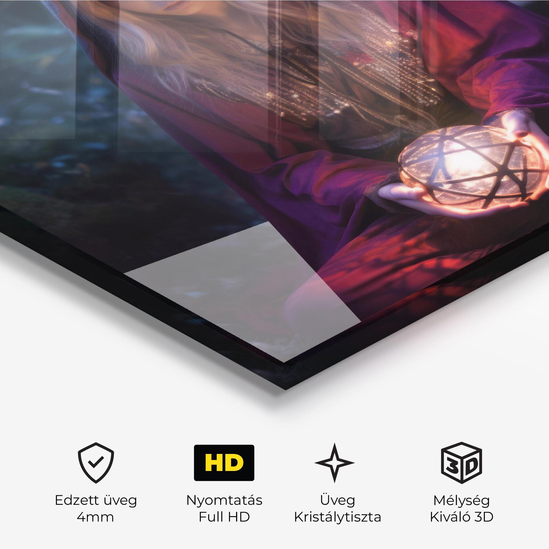 Üvegkép Garden Witch mockup 3