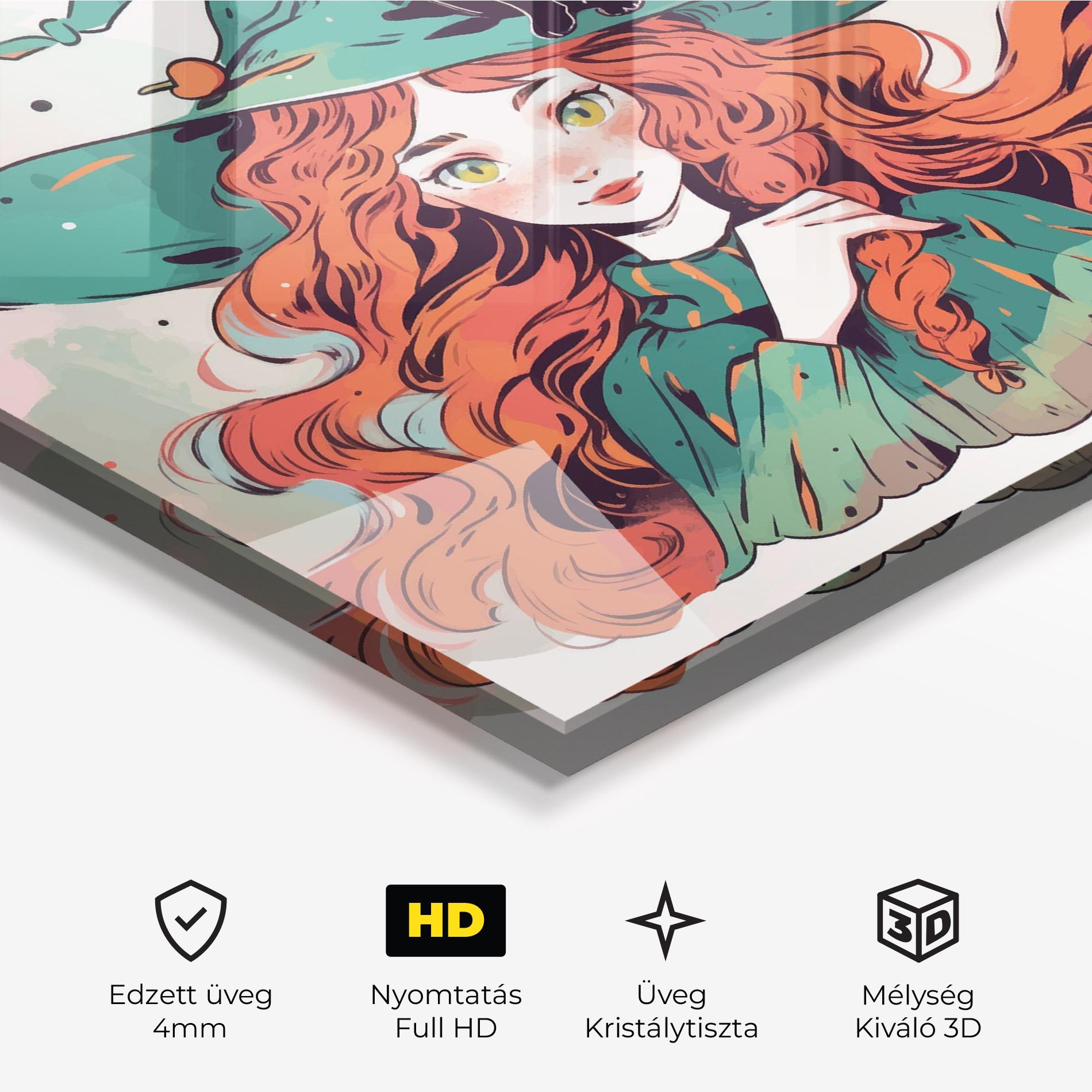 Üvegkép Red Air Witch mockup 3