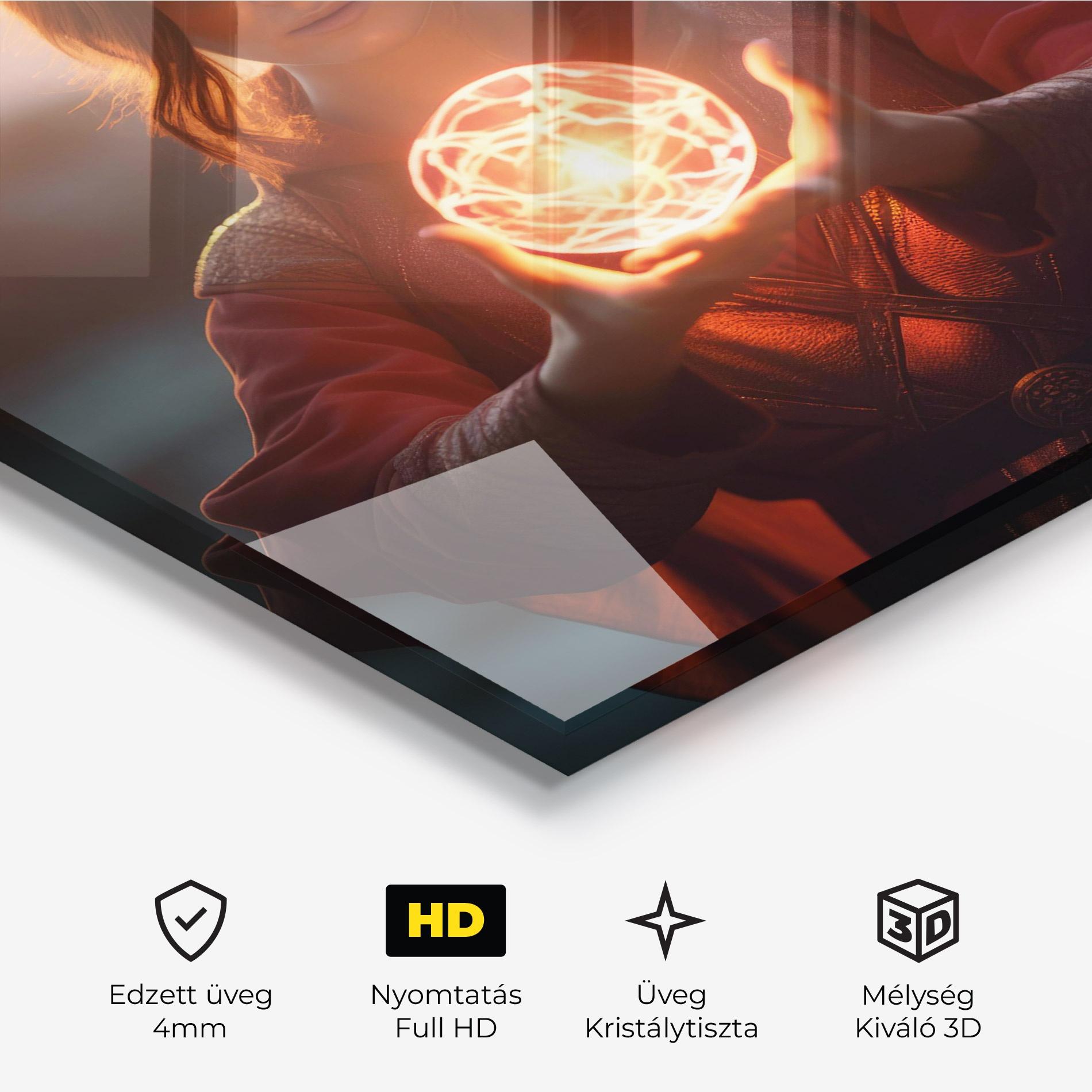 Üvegkép Witch Ball mockup 3