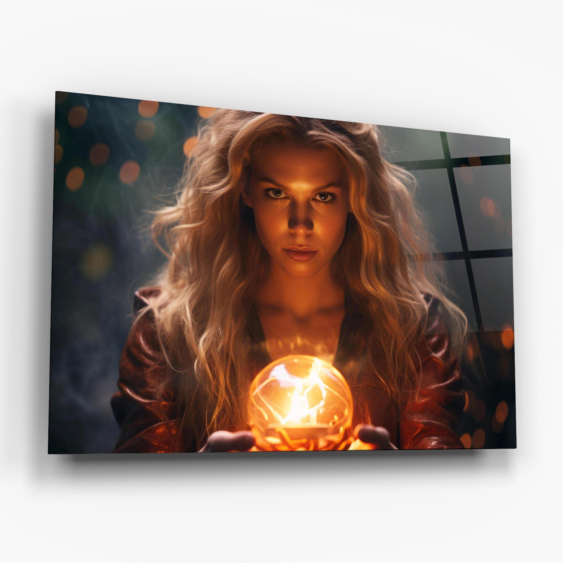Üvegkép Beautiful Woman Witch mockup 6